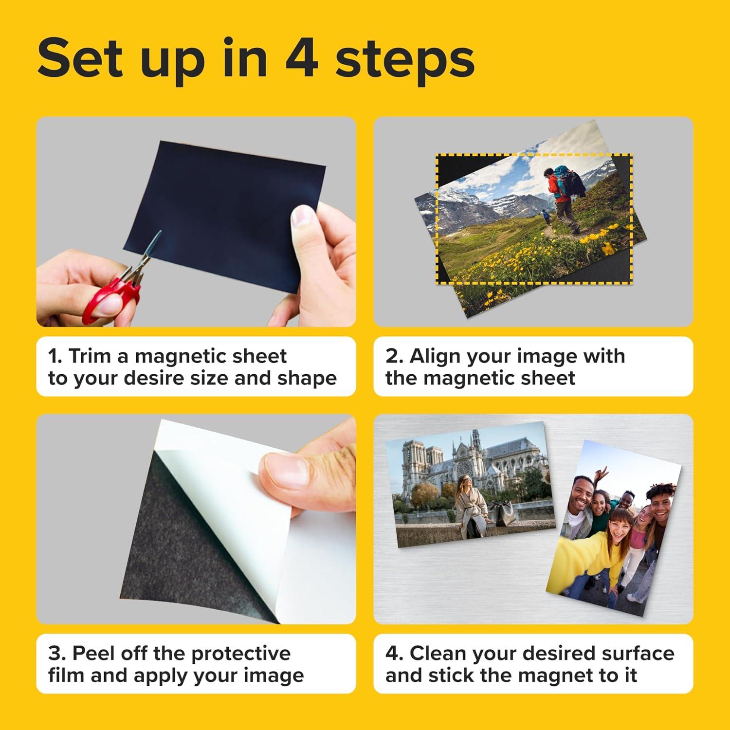 Hojas Magnéticas Adhesivas X-bet 10x15 cm para Manualidades