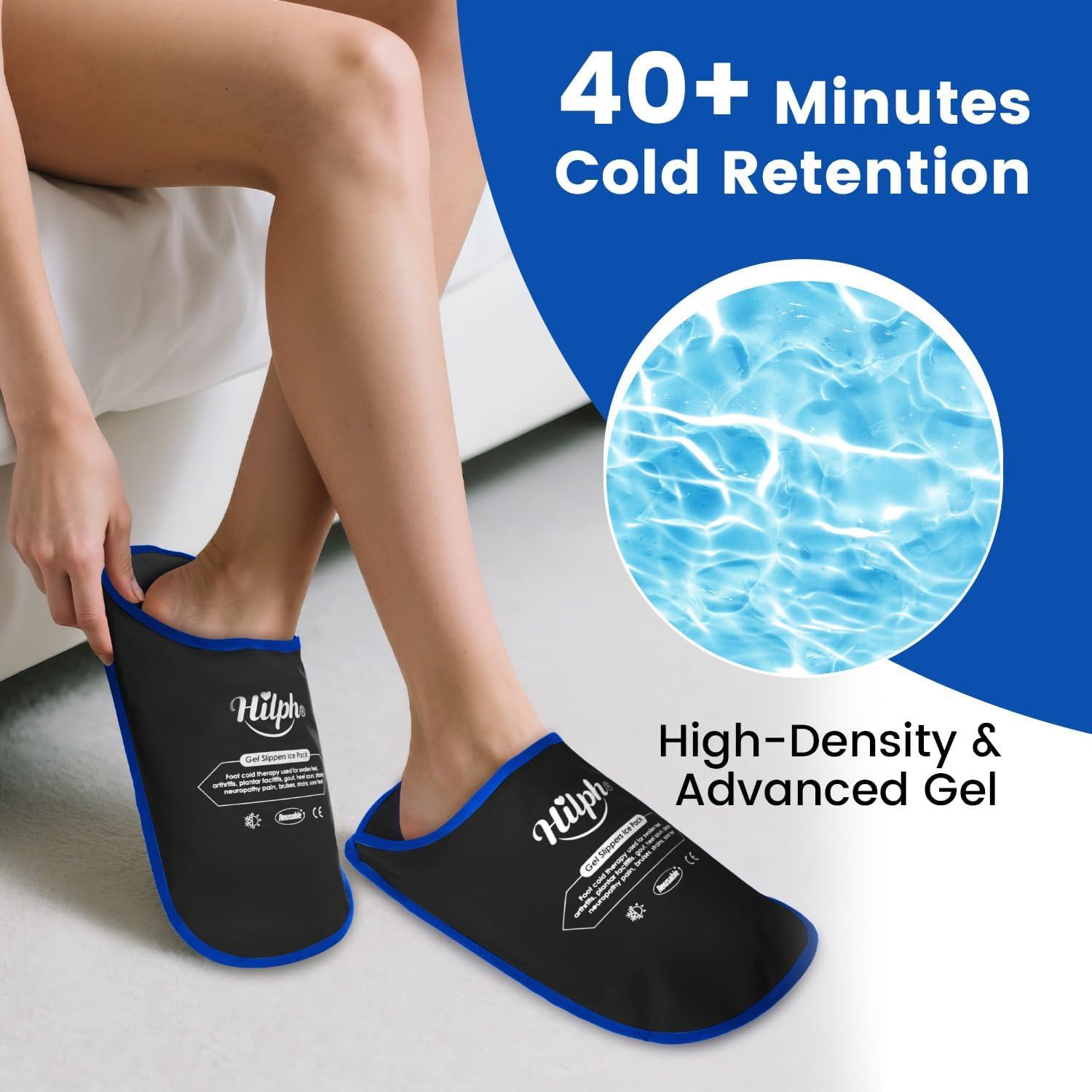 Zapatillas de Hielo Hilph para Alivio de Fascitis Plantar - Negro