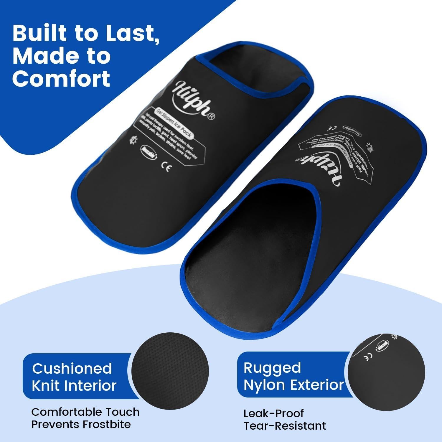 Zapatillas de Hielo Hilph para Alivio de Fascitis Plantar - Negro