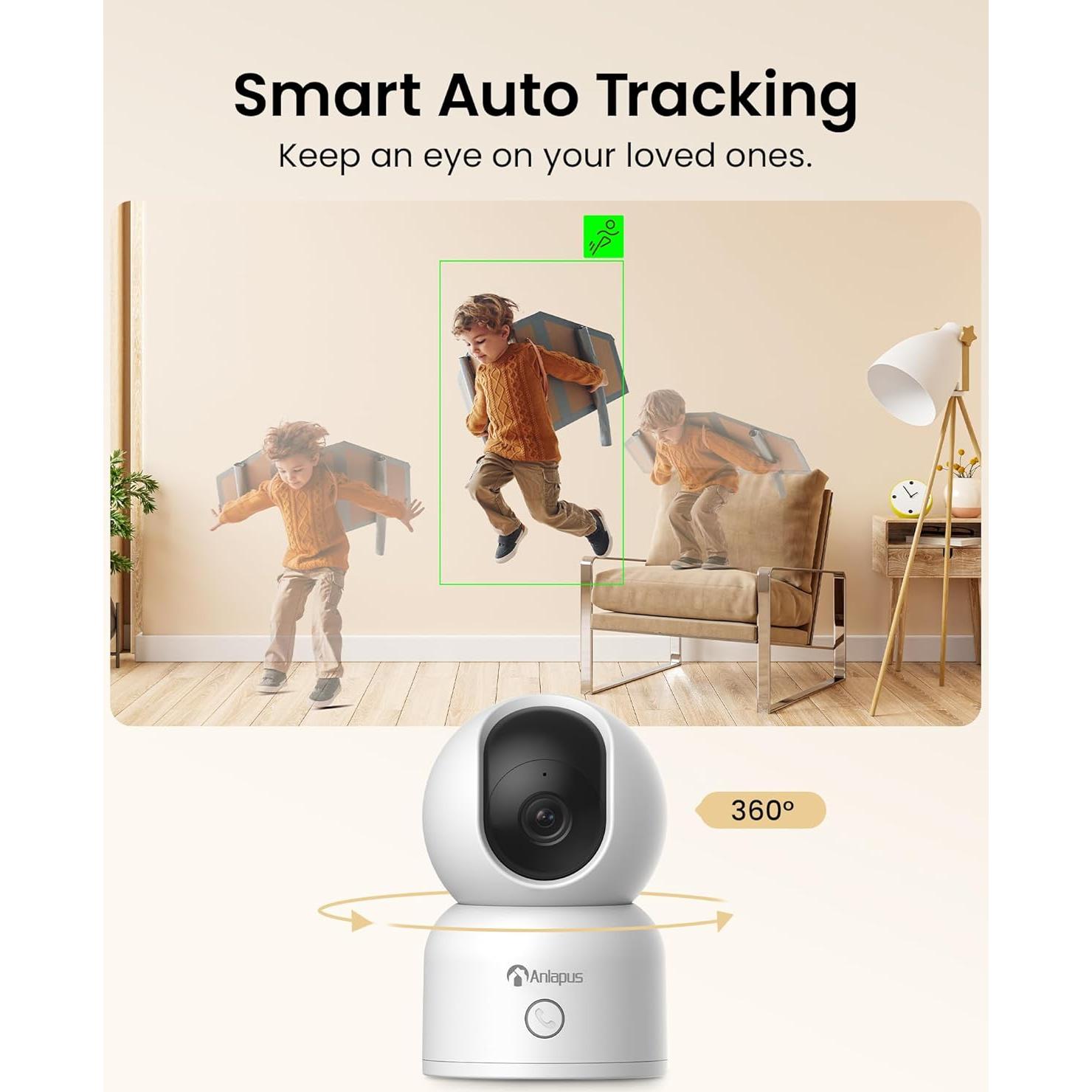 Cámara de Seguridad Anlapus C518 WiFi 1080p Interior