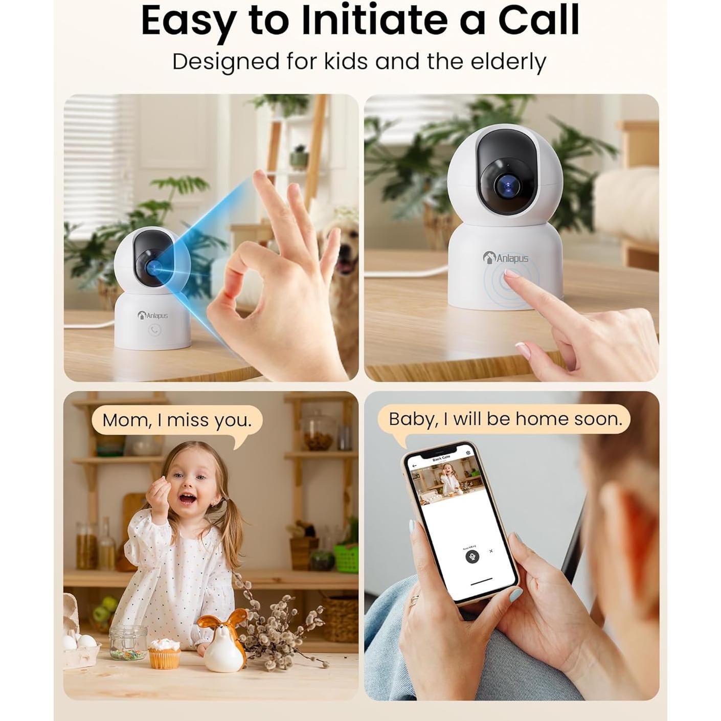Cámara de Seguridad Anlapus C518 WiFi 1080p Interior