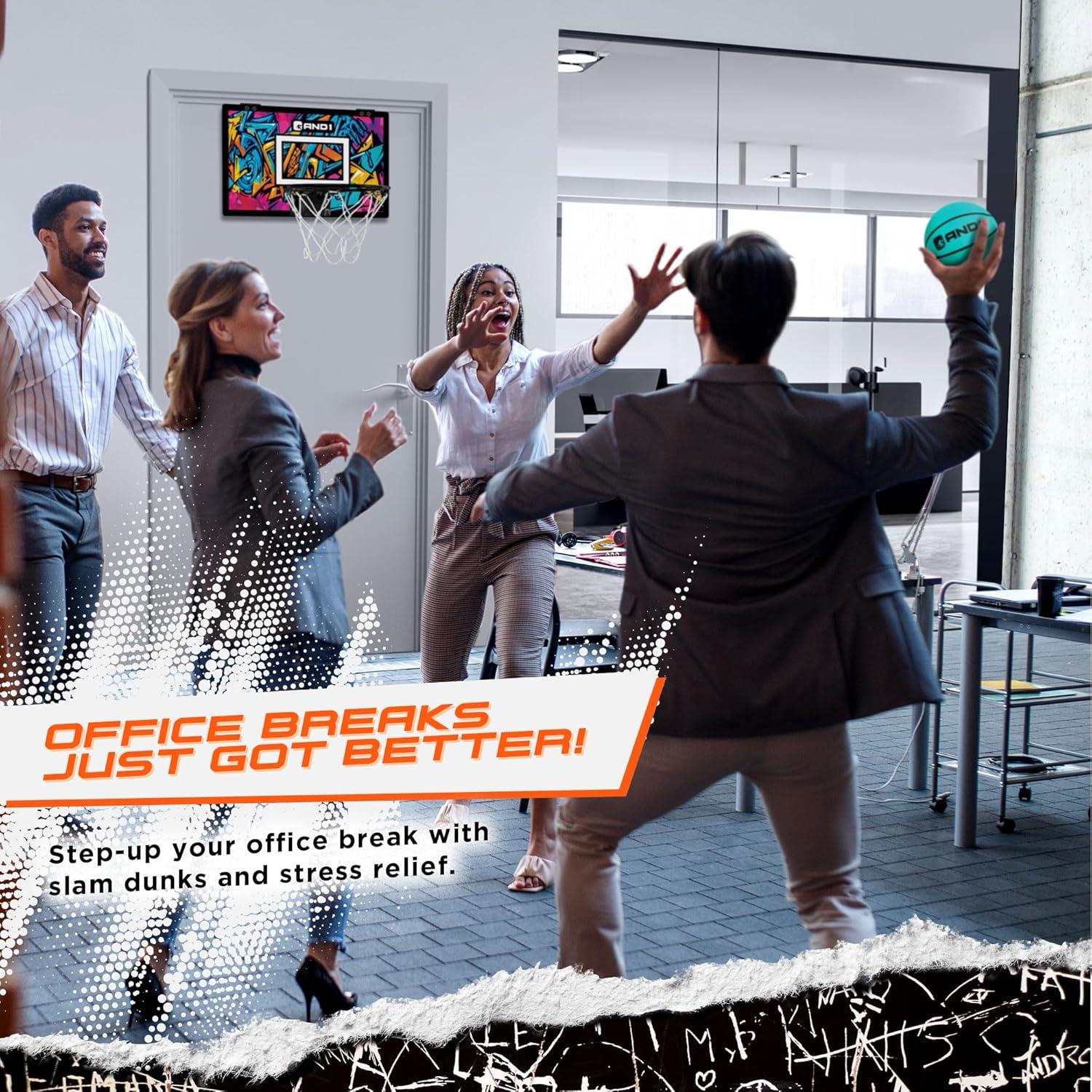 Aro de Baloncesto Mini AND1 sobre Puerta con 2 Balones