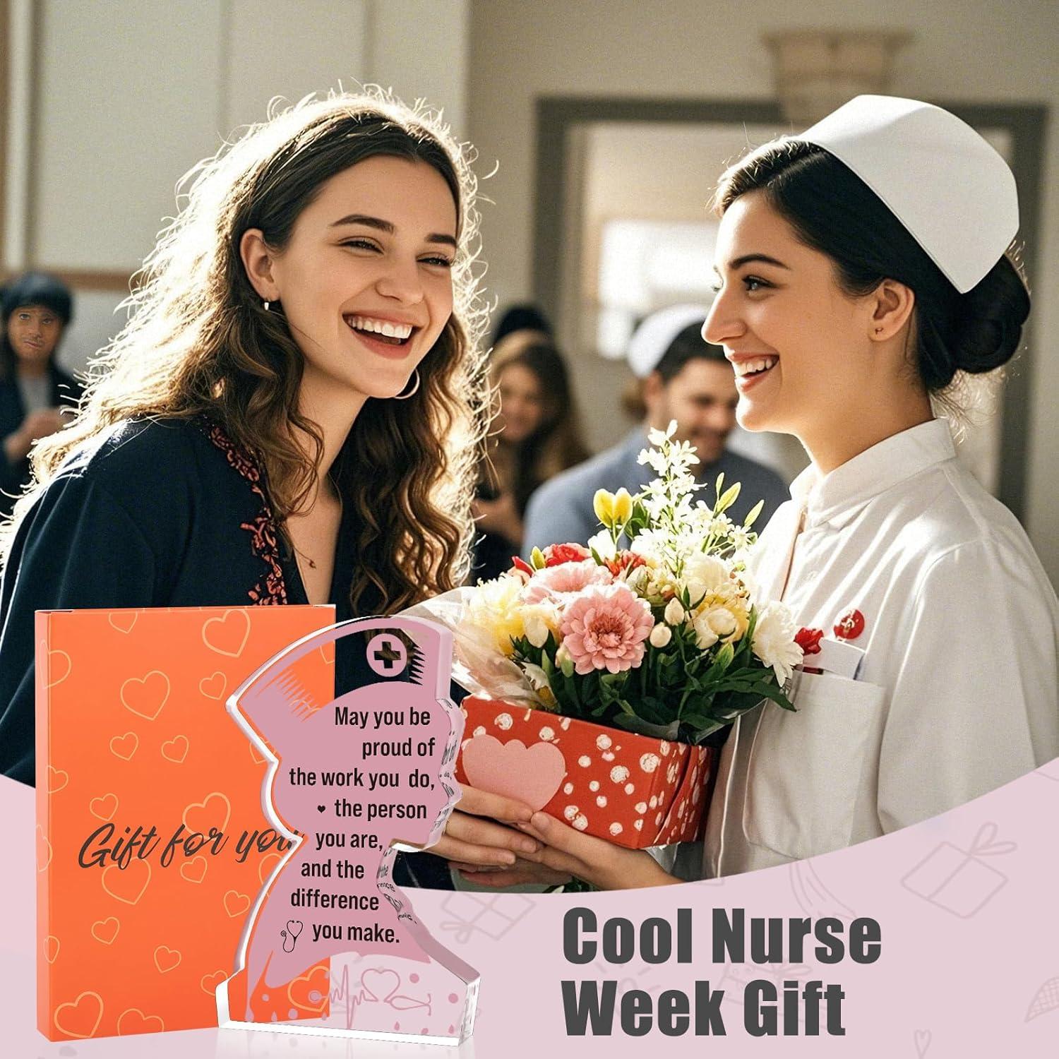 Placa Acrílica de Apreciación para Enfermera LuoHere 12.7x7.6cm