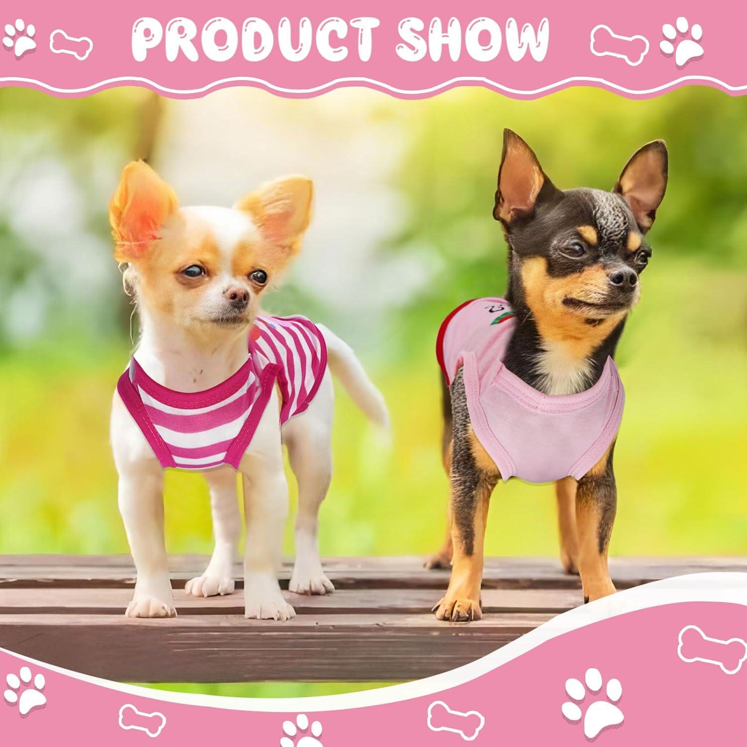 Conjunto 4 Ropa para Perros Friofmuy Rosa X-Small