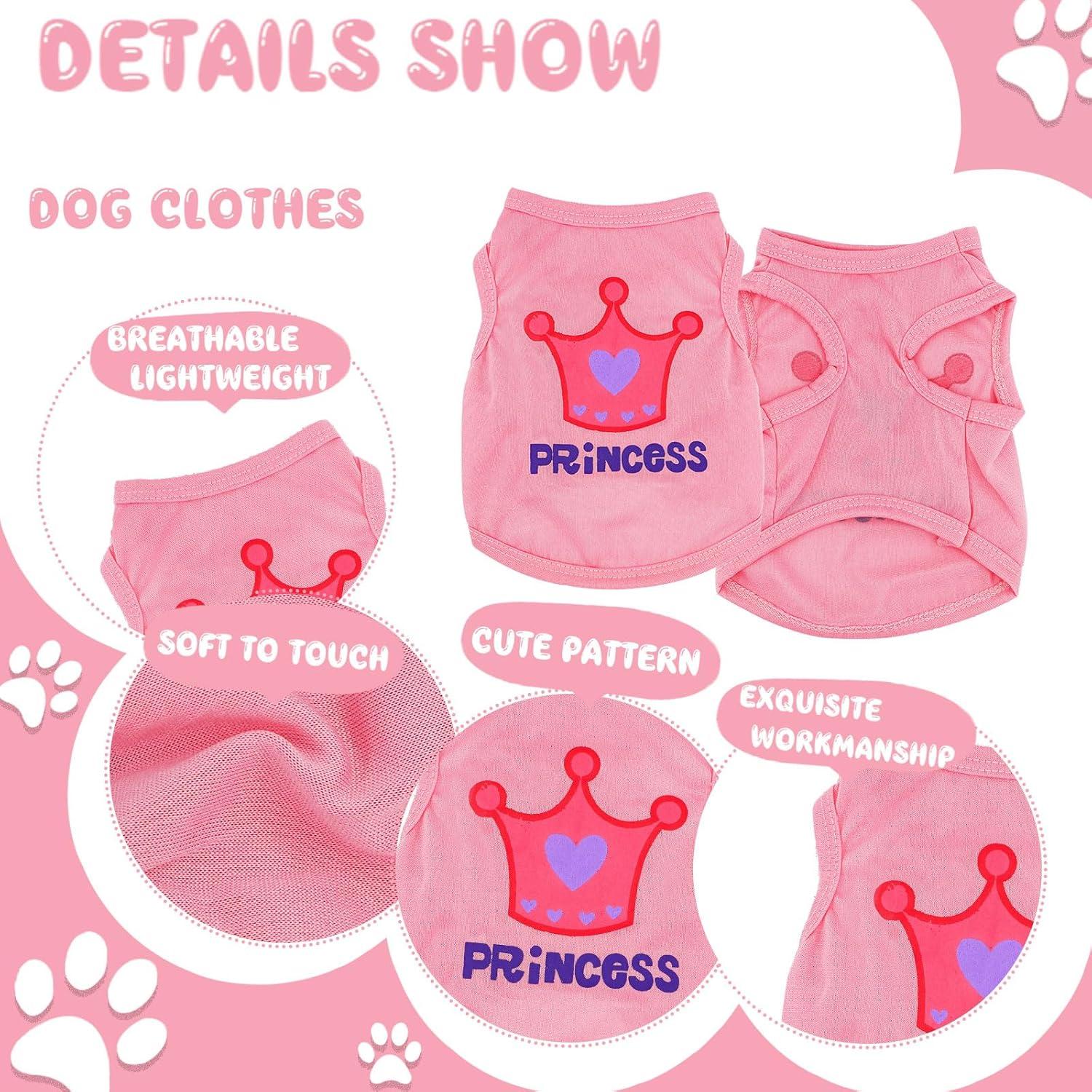 Conjunto 4 Ropa para Perros Friofmuy Rosa X-Small