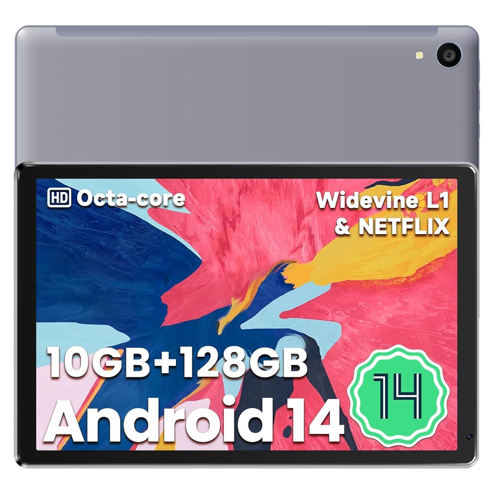 Tableta Android Jeazans OC101 10GB RAM 128GB Gris