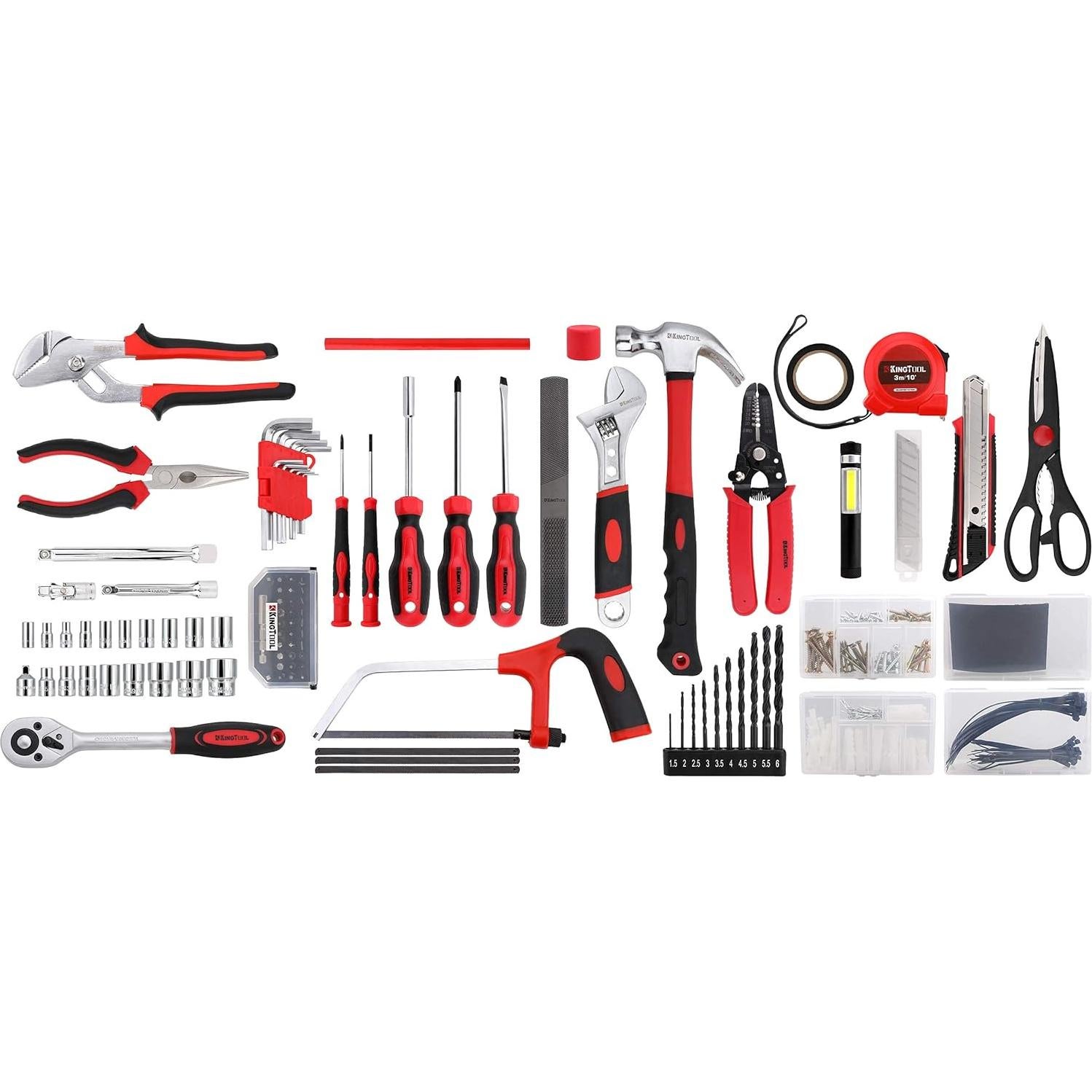 Kit de Herramientas KingTool 325 Piezas para Hogar y Auto