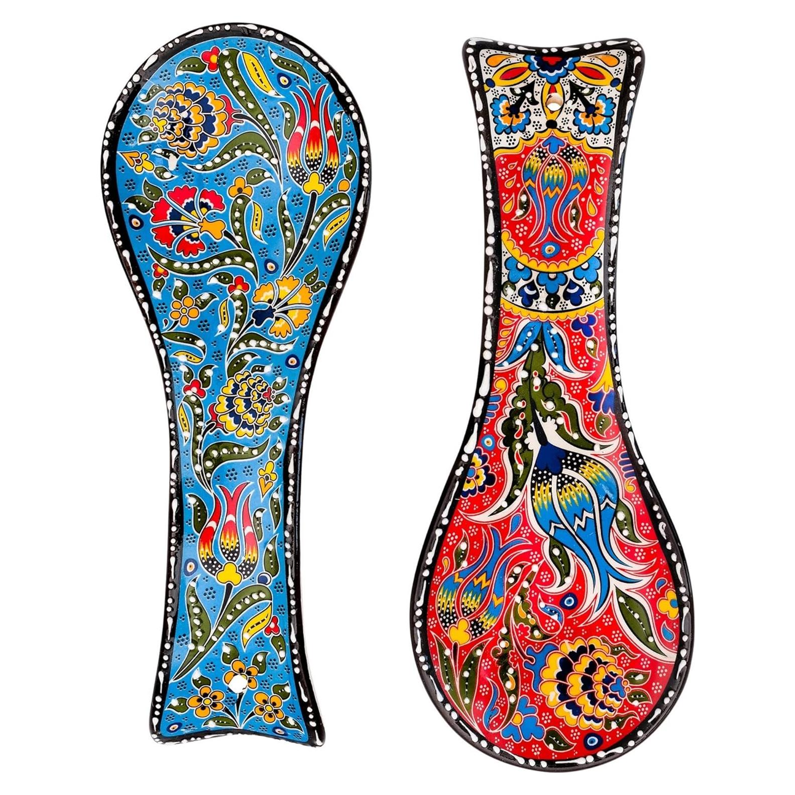 Conjunto de Soportes para Cucharas BCS 2 Piezas Cerámica 22.9x8.9cm