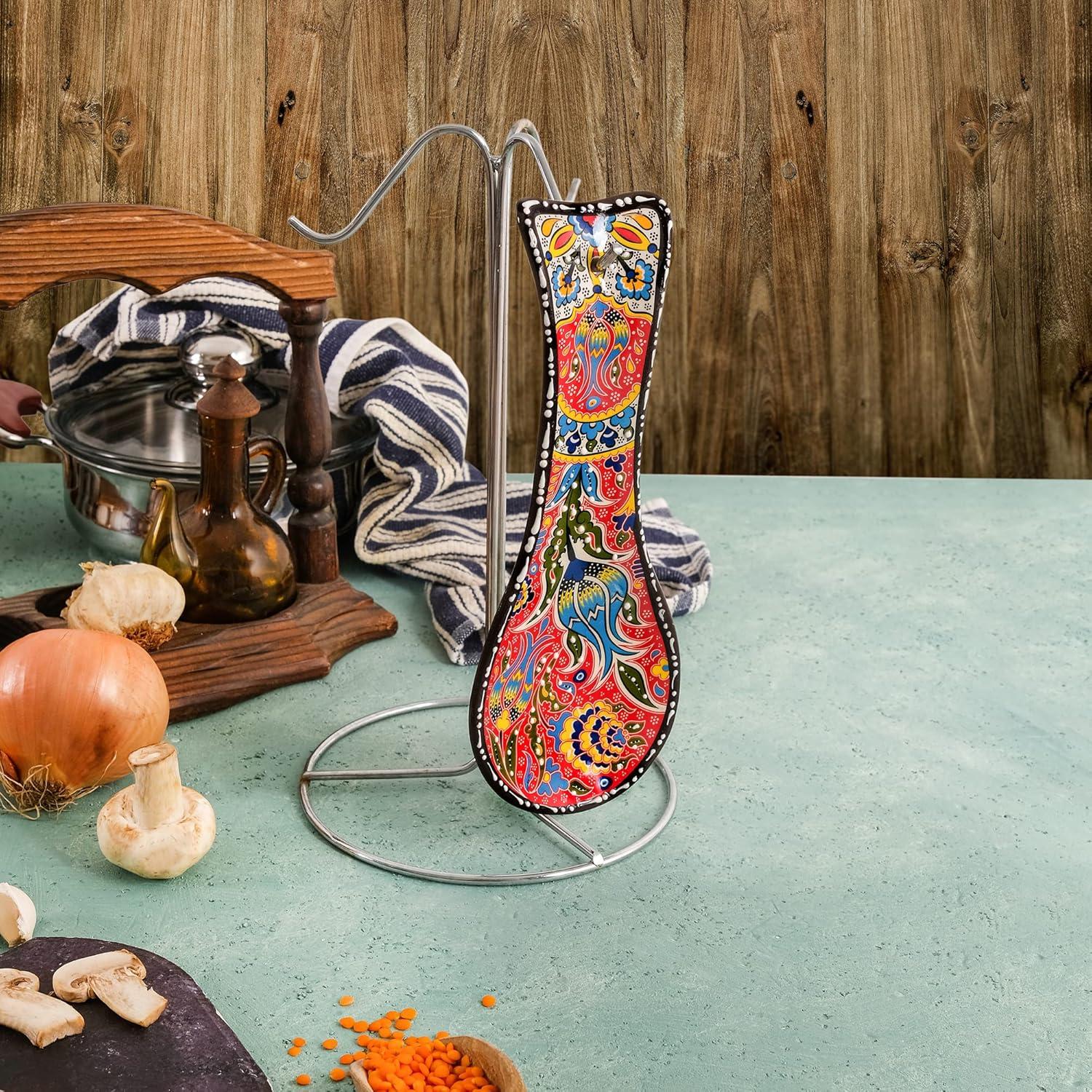 Conjunto de Soportes para Cucharas BCS 2 Piezas Cerámica 22.9x8.9cm