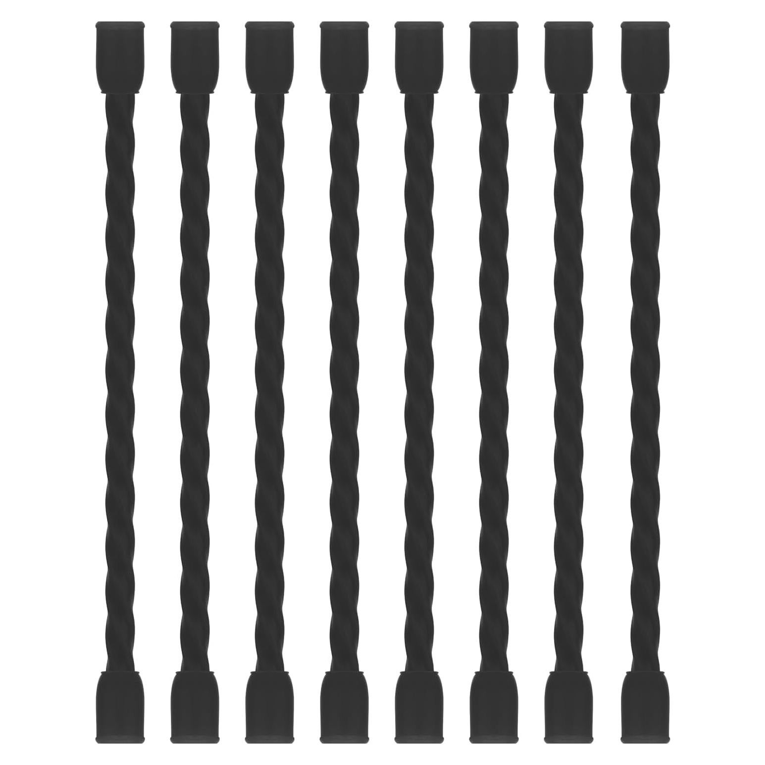 Bridas de Silicona Reutilizables LOIUO 4 Pulgadas 8PCS Negro