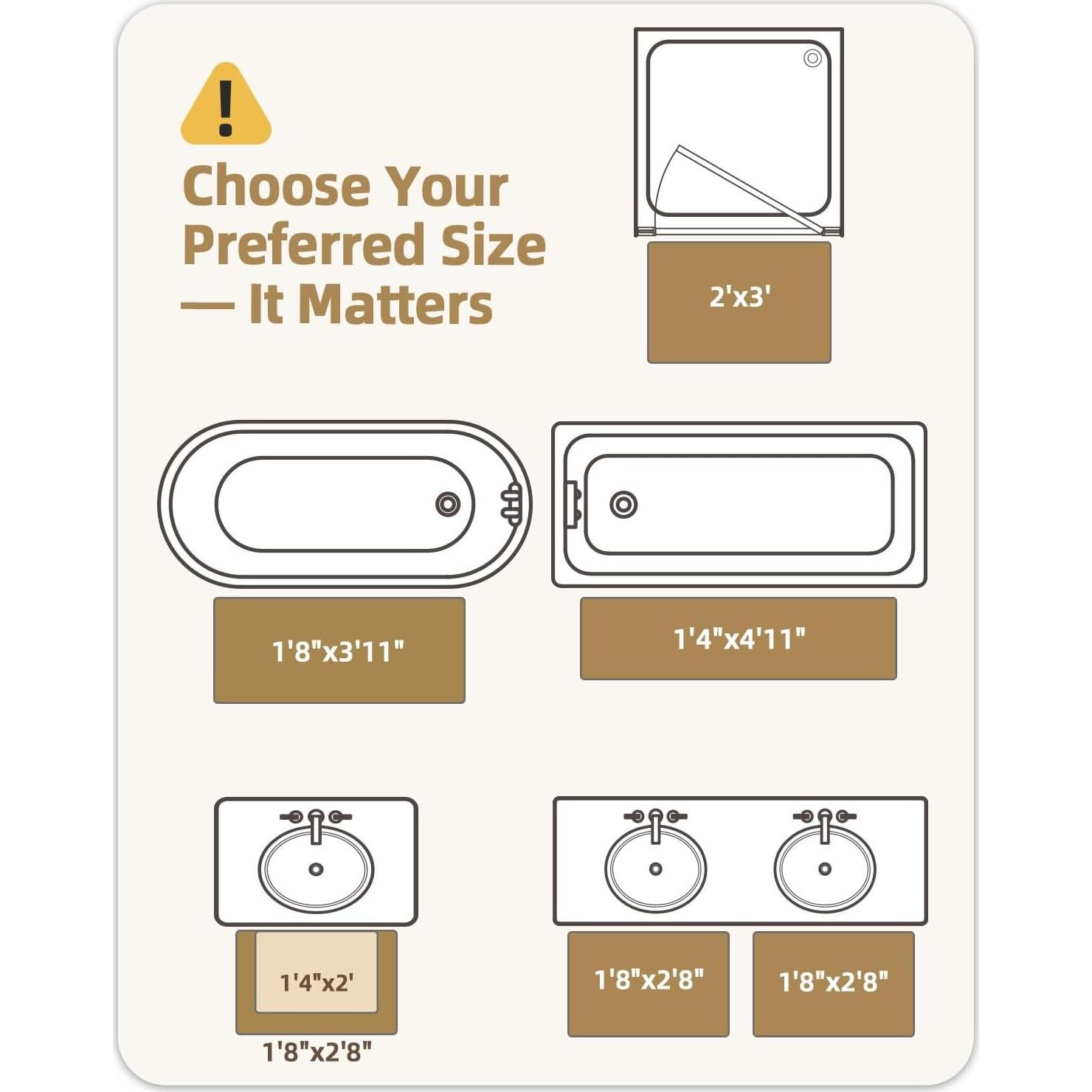 Alfombra de Baño Chenille Color&Geometry Negra 41x61cm Antideslizante