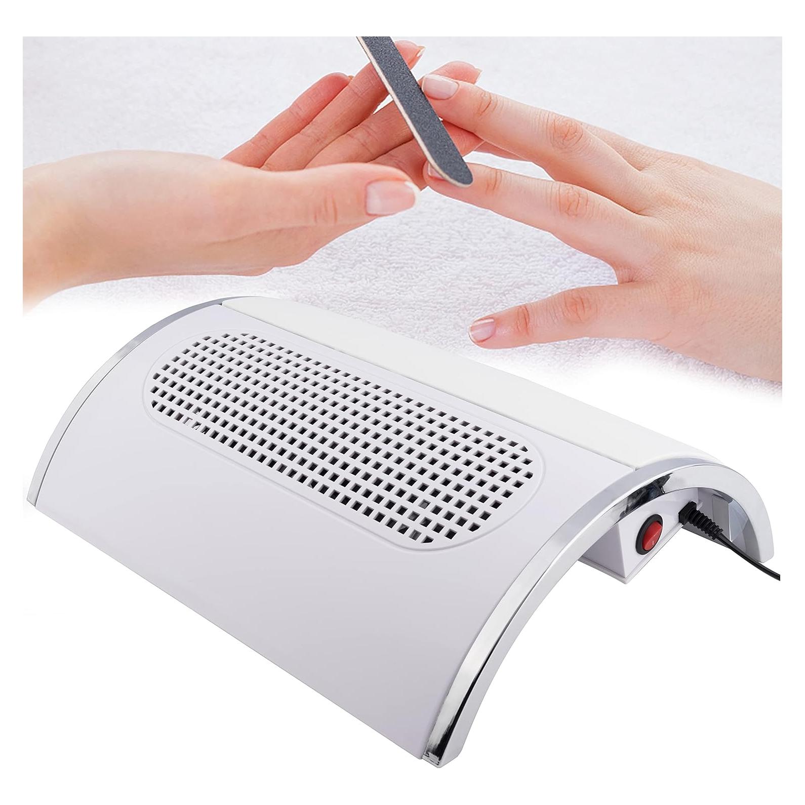 Colector de Polvo de Uñas BLUETOP 40W Blanco con Reposabrazos