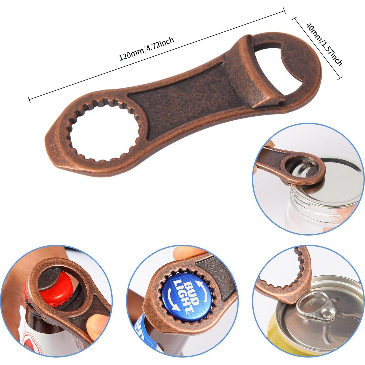 Abrebotellas Multifuncional XHIPY Cobre Rojo Zinc 120x40mm