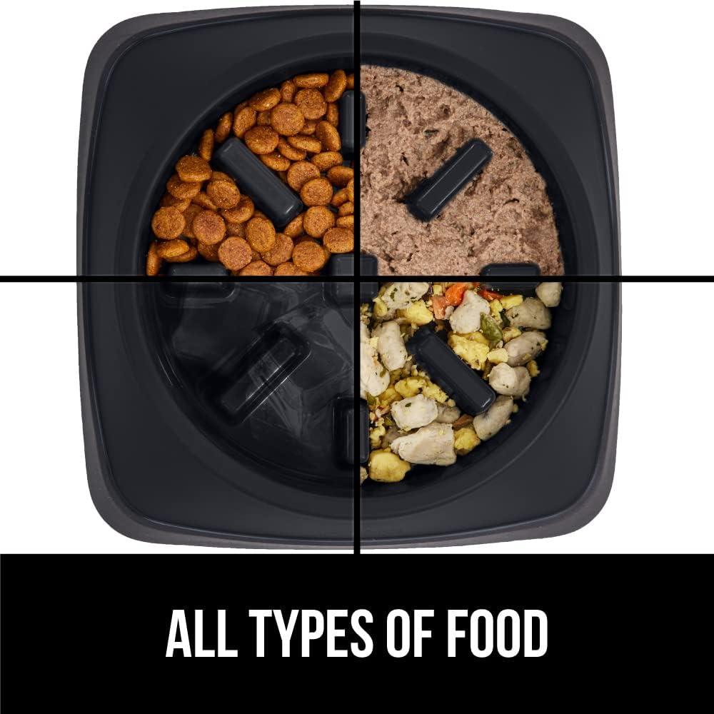 Cuenco de Alimentación Lenta Gorilla Grip 2 Tazas Negro