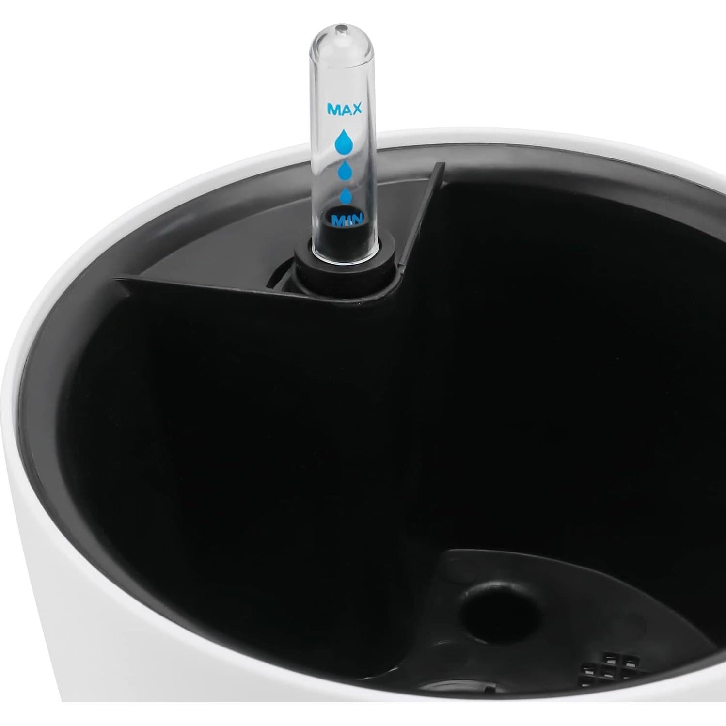 Paquete de 5 macetas autorriego HEIHAK 17.78 cm blancas