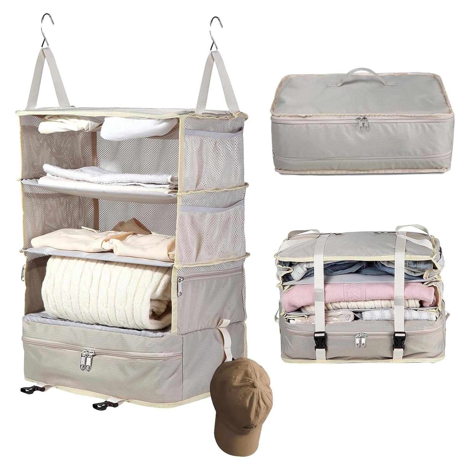 Cubo de Empaque Colgante Bukere Beige Extra Grande 74.93 cm