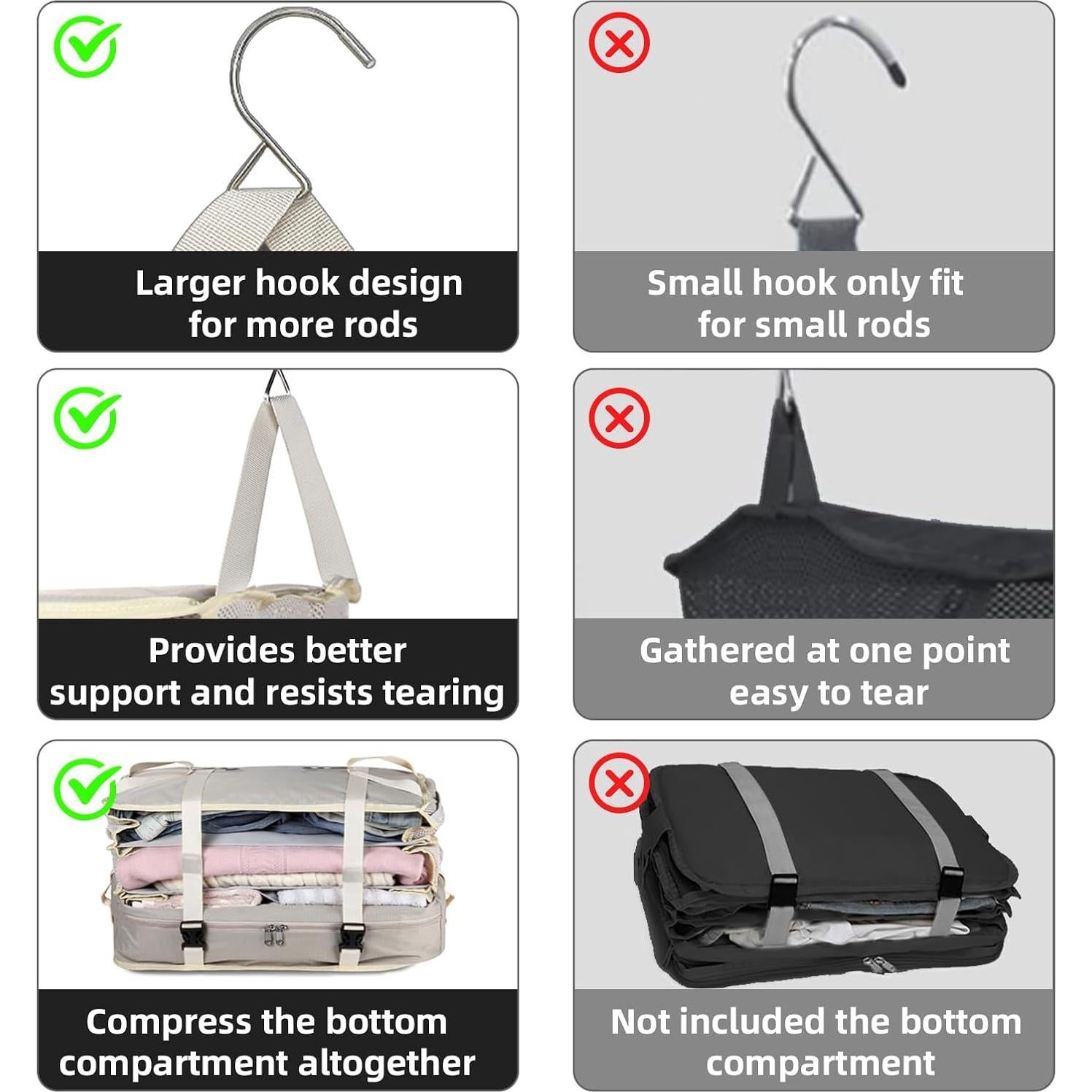 Cubo de Empaque Colgante Bukere Beige Extra Grande 74.93 cm