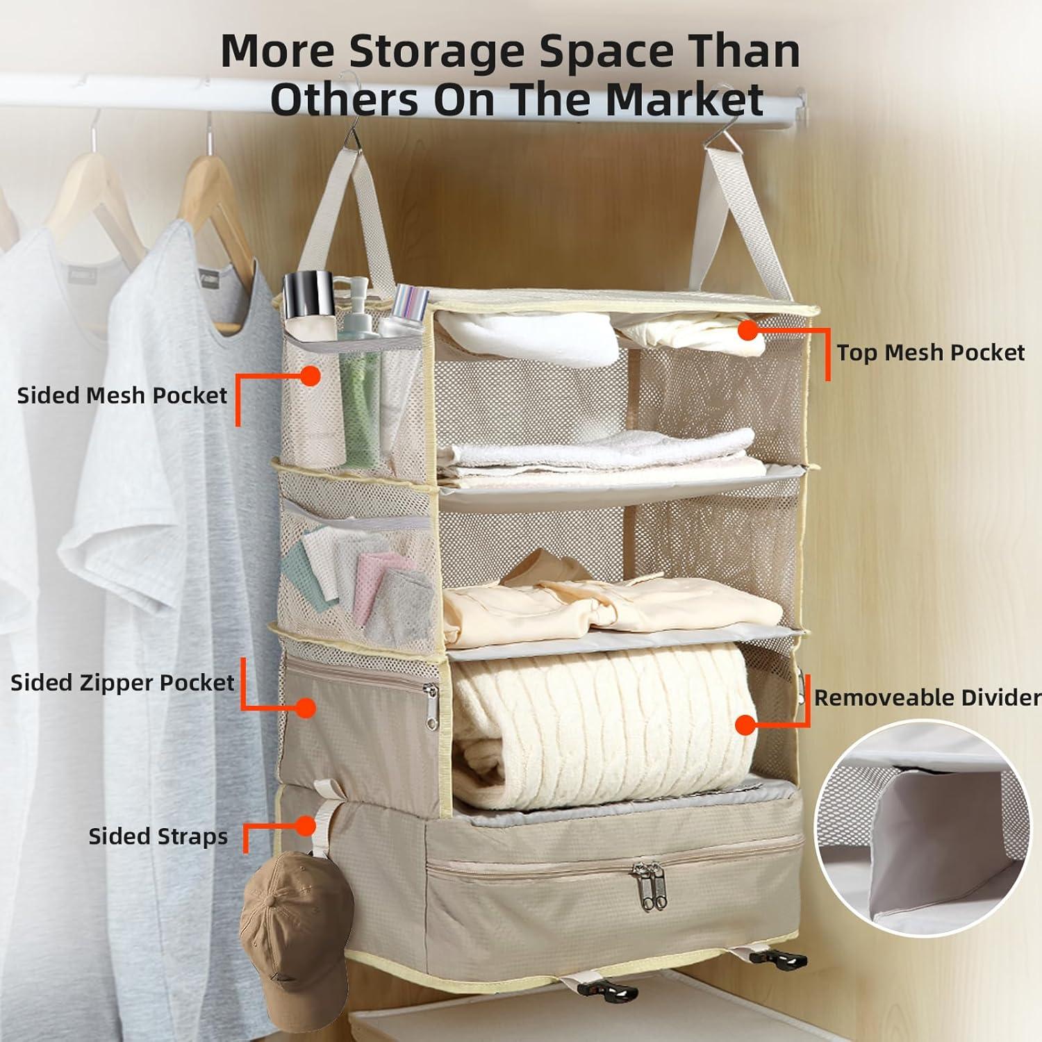 Cubo de Empaque Colgante Bukere Beige Extra Grande 74.93 cm