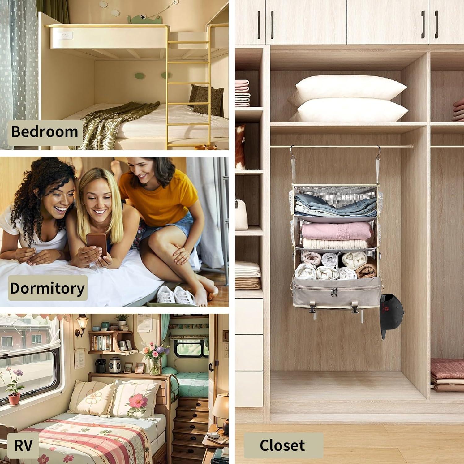 Cubo de Empaque Colgante Bukere Beige Extra Grande 74.93 cm