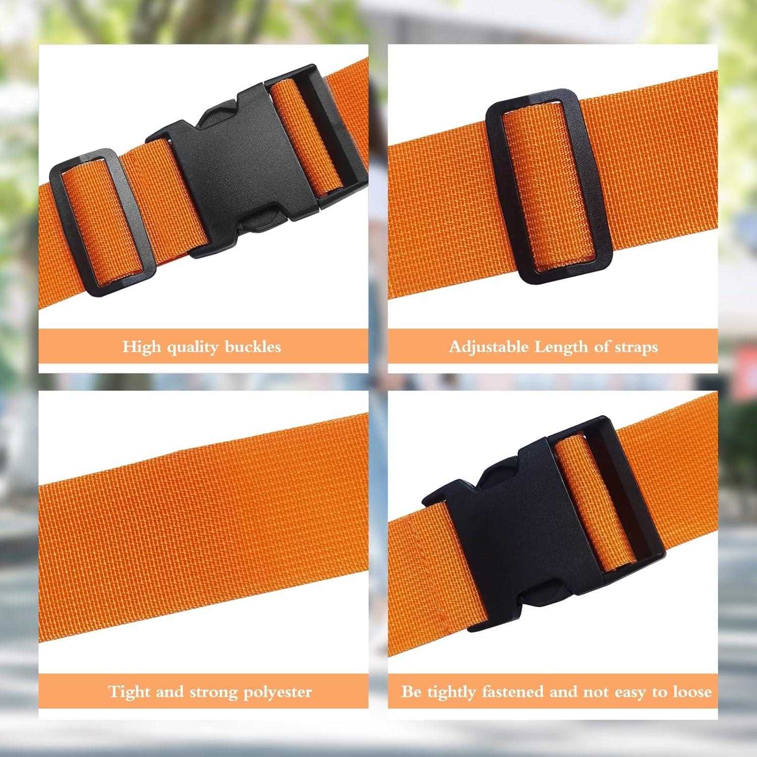 12 Correas de Equipaje Ajustables Ikaufen Multicolor 182.88 cm