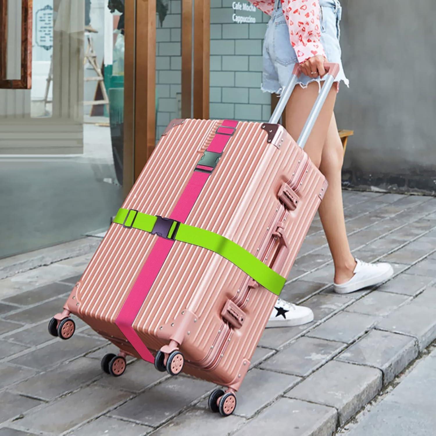 12 Correas de Equipaje Ajustables Ikaufen Multicolor 182.88 cm