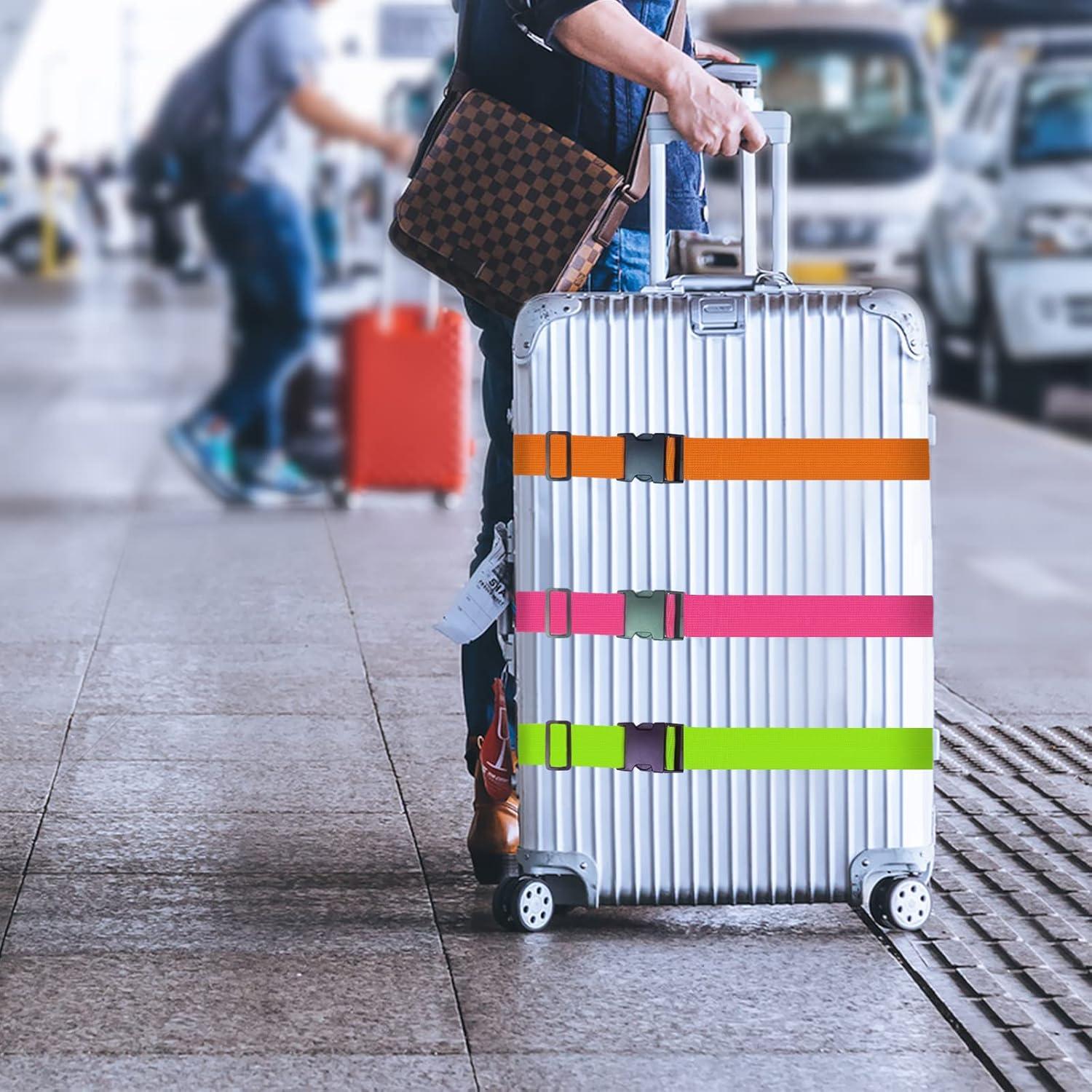 12 Correas de Equipaje Ajustables Ikaufen Multicolor 182.88 cm