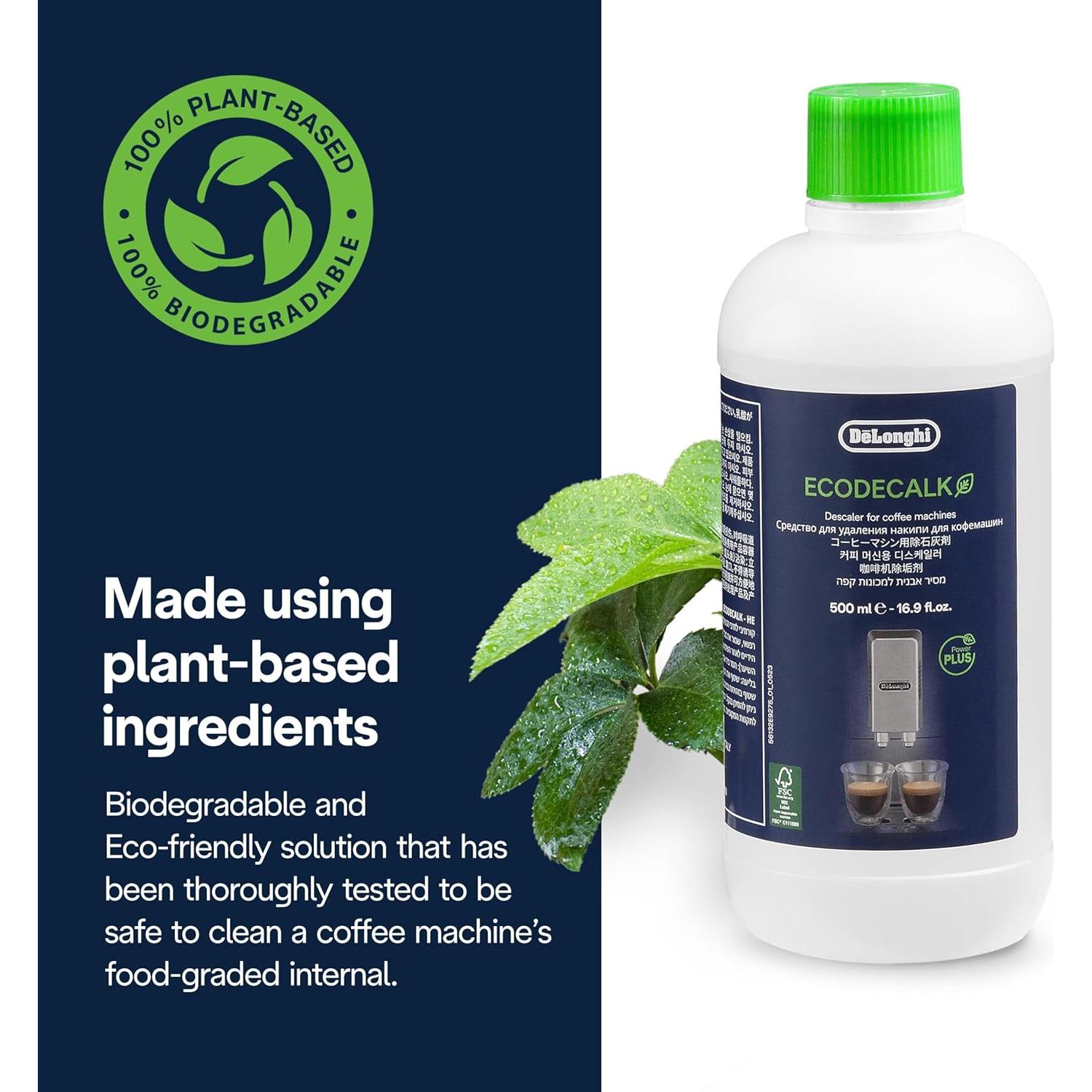 Desincrustante Ecológico De'Longhi 500 ml para Cafeteras