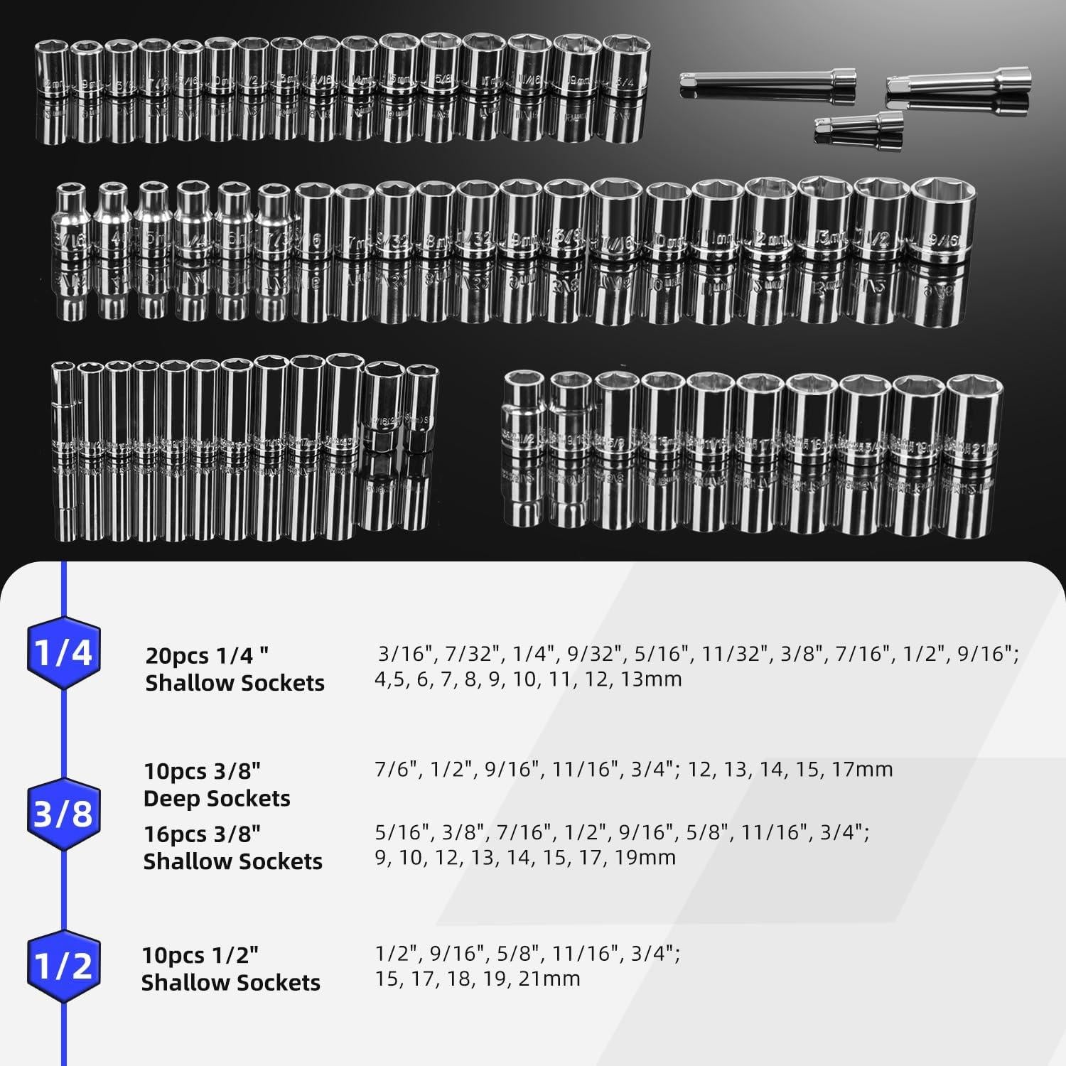 Juego de Herramientas Prostormer 240 Piezas con Caja Aluminio