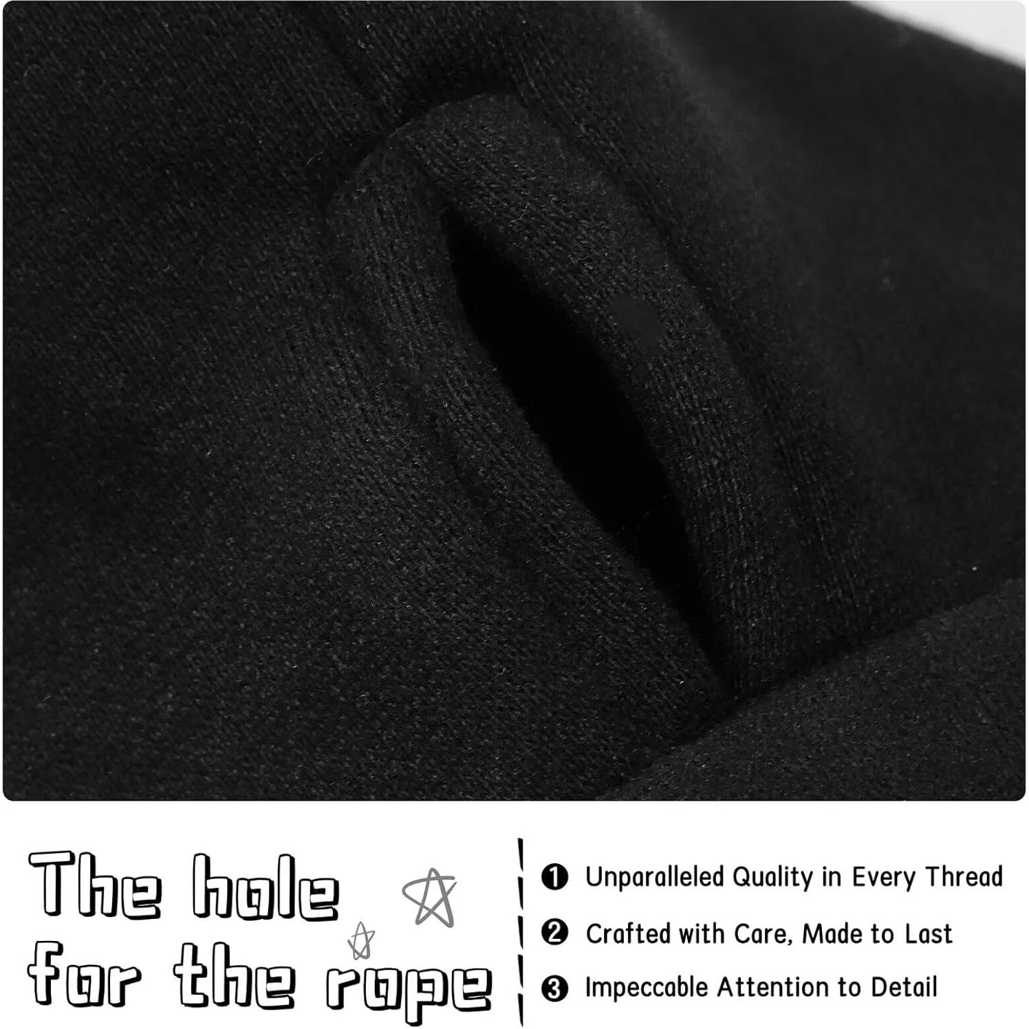 Sudadera para Perro Paiaite Negra Mediana con Diseño Seguridad