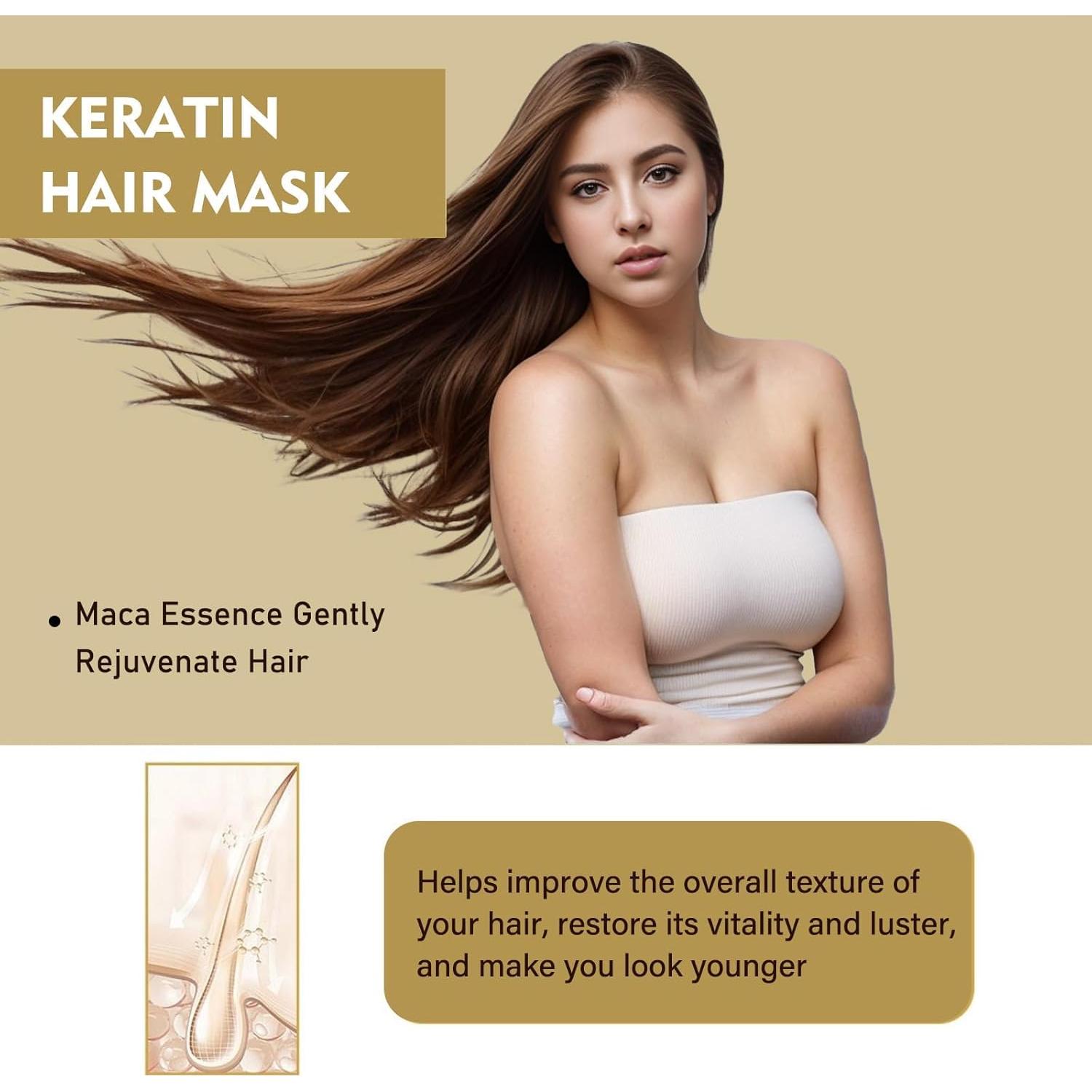 Mascarilla de Colágeno Mijaution 100ml - Acondicionador Profundo con Aceite de Argán