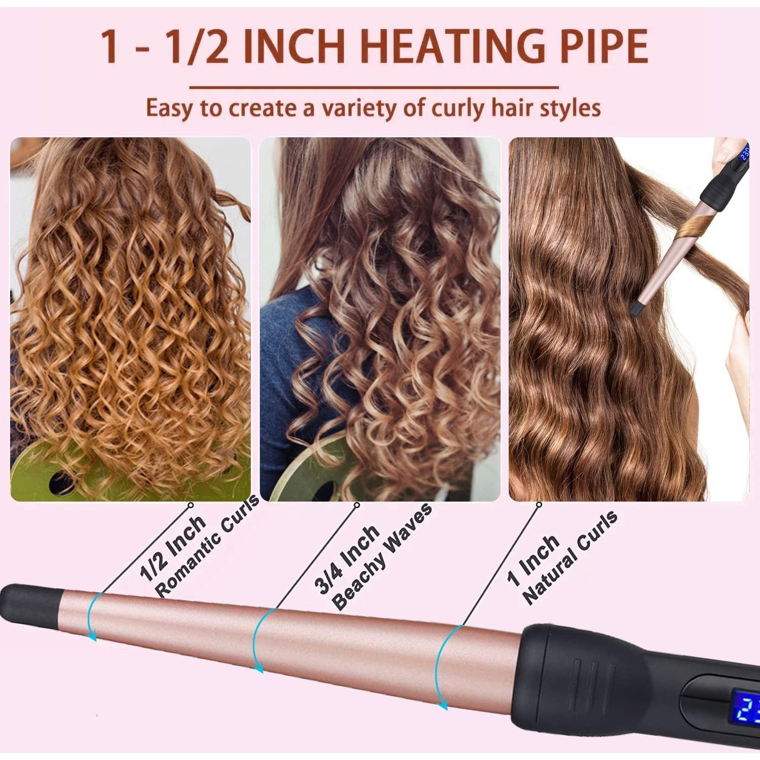 Varita de Rizar Cerámica MADURIAO 1.27-2.54 cm 14 Temperaturas