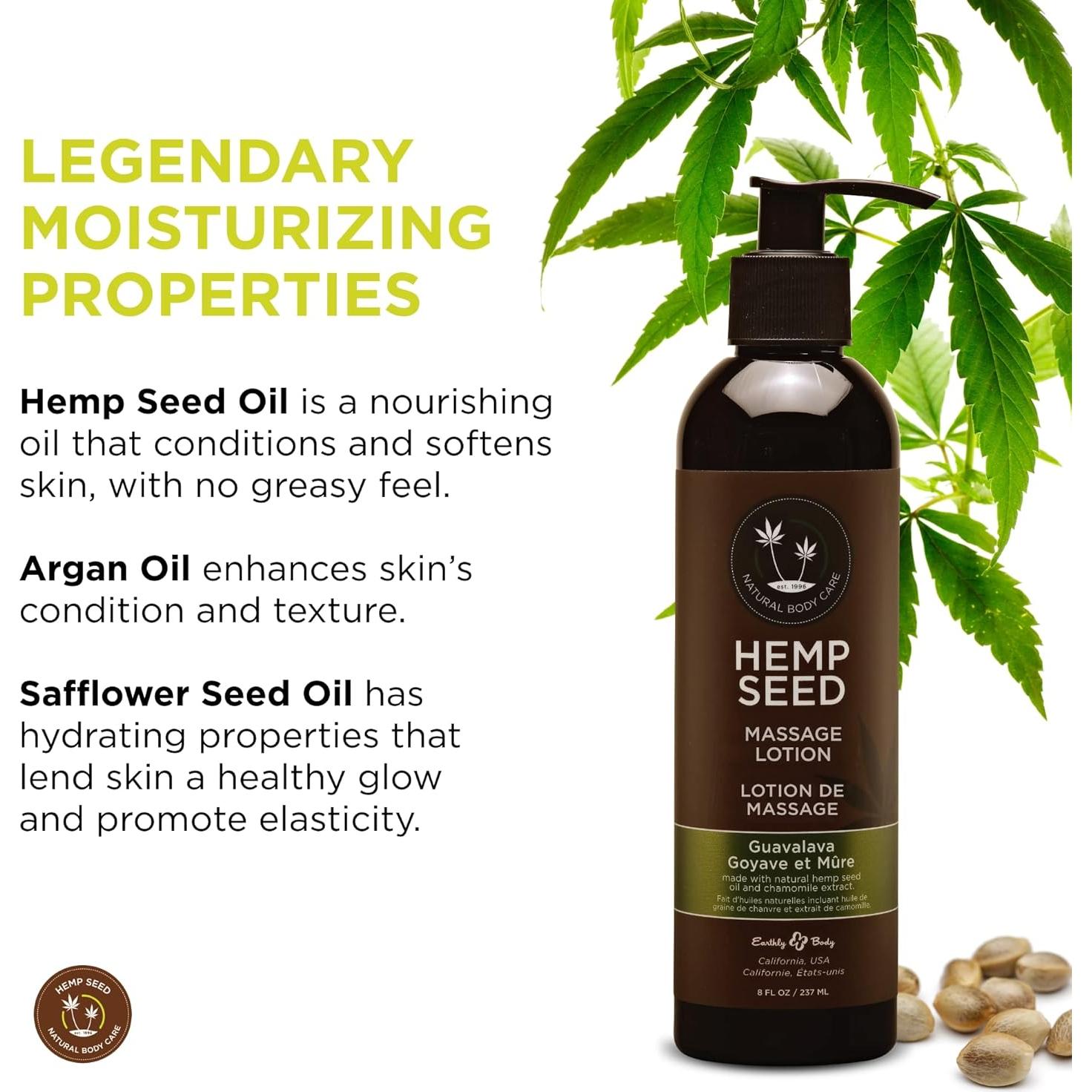 Loción de Masaje Vegana Earthly Body 236.6 g Hidratante