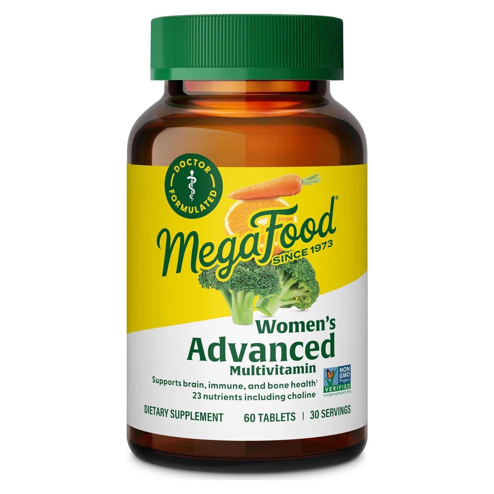 MegaFood Multivitamina Avanzada Mujeres 60 Tabletas Hierro Zinc
