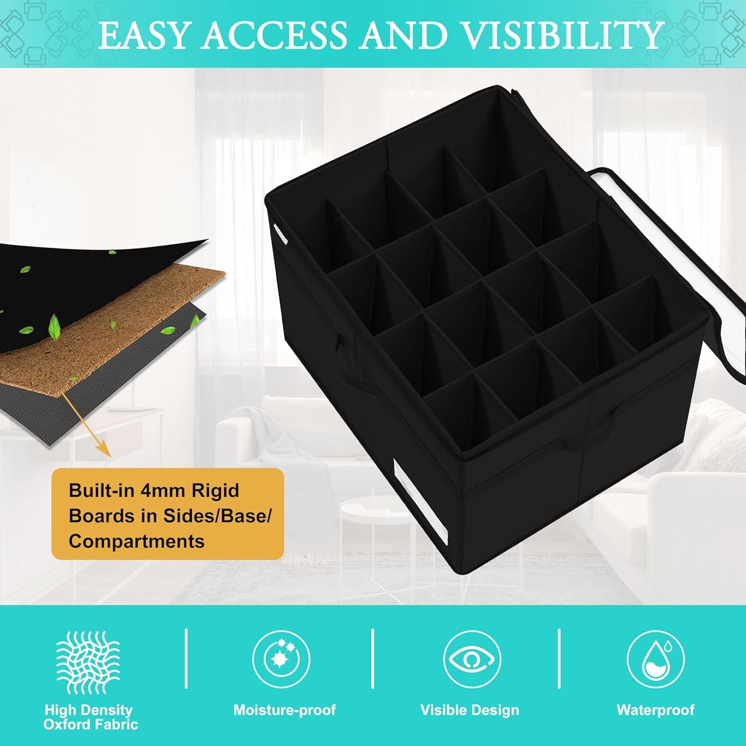 Organizador de Zapatos LUVHOMEE Negro para 16 Pares 73.5L