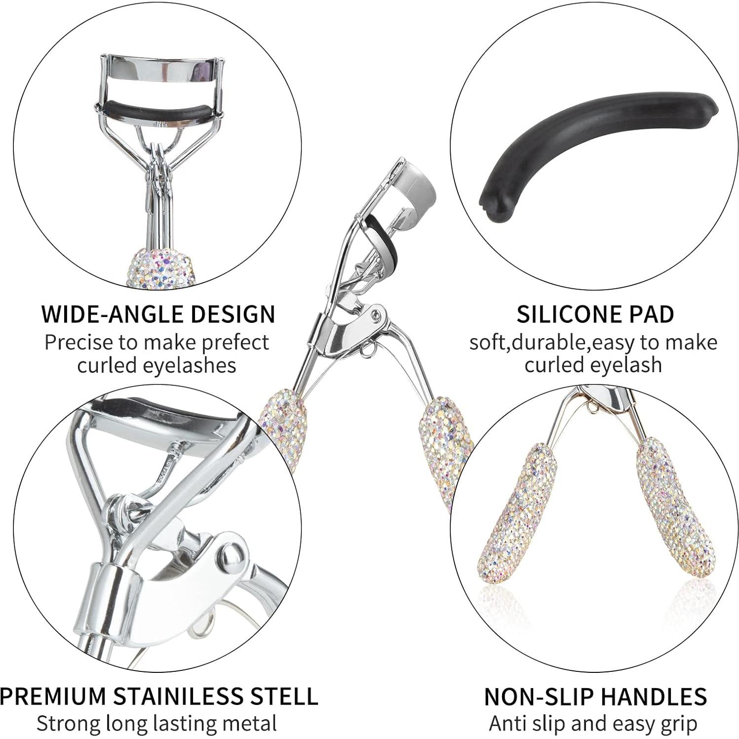 Rizador de Pestañas KEYPOWER Acero Inoxidable Color AB