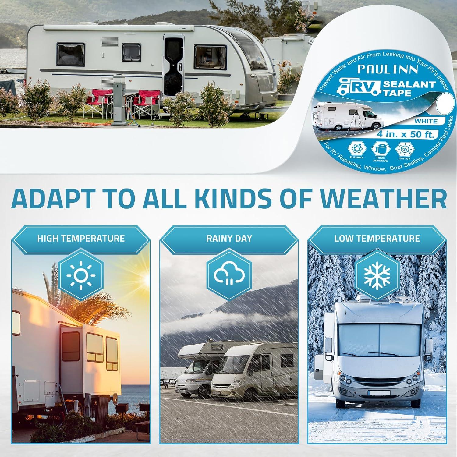 Cinta de Sellado para Techo PAULINN 10 cm x 15.24 m Blanca