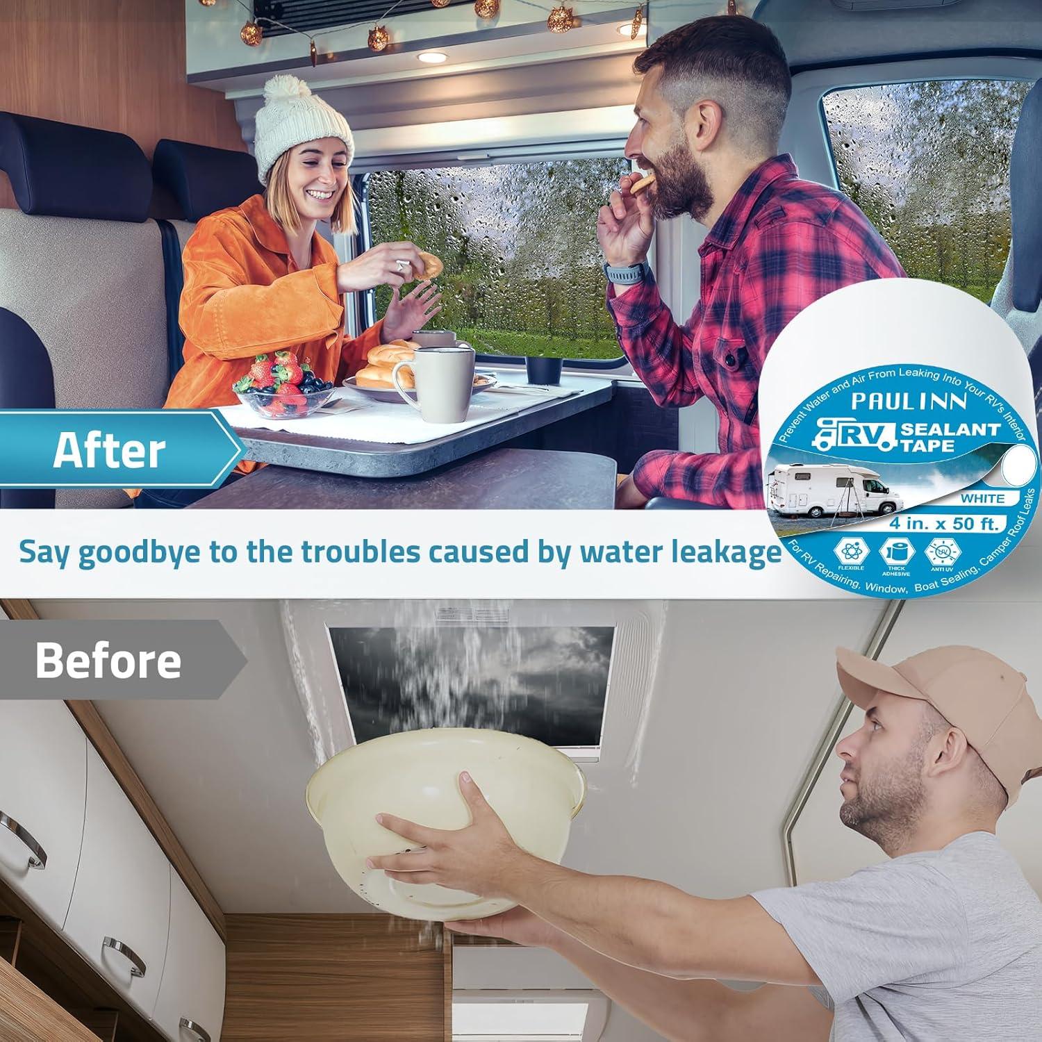 Cinta de Sellado para Techo PAULINN 10 cm x 15.24 m Blanca