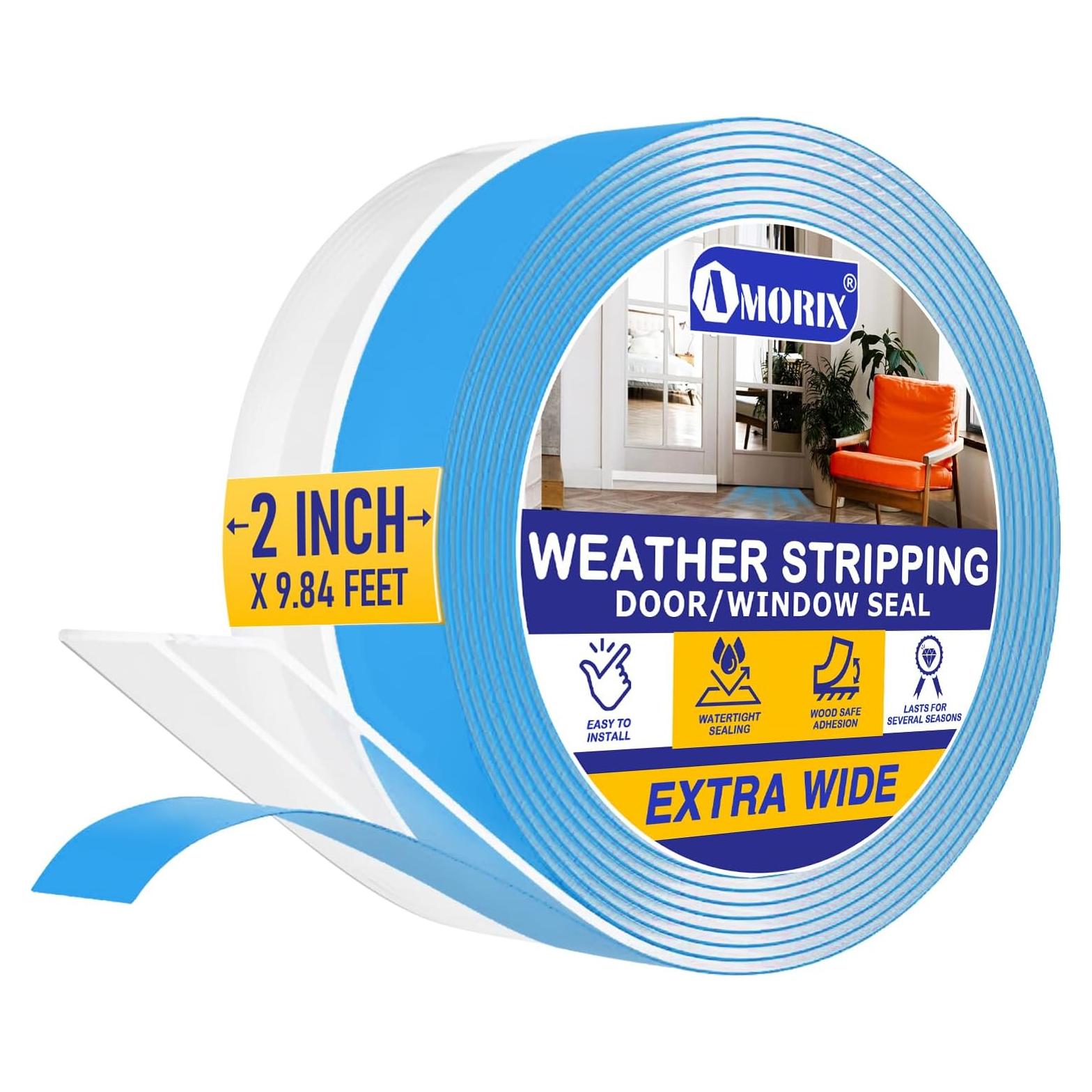 Sellador de Puerta AMORIX 2in x 2.99m Silicona Transparente