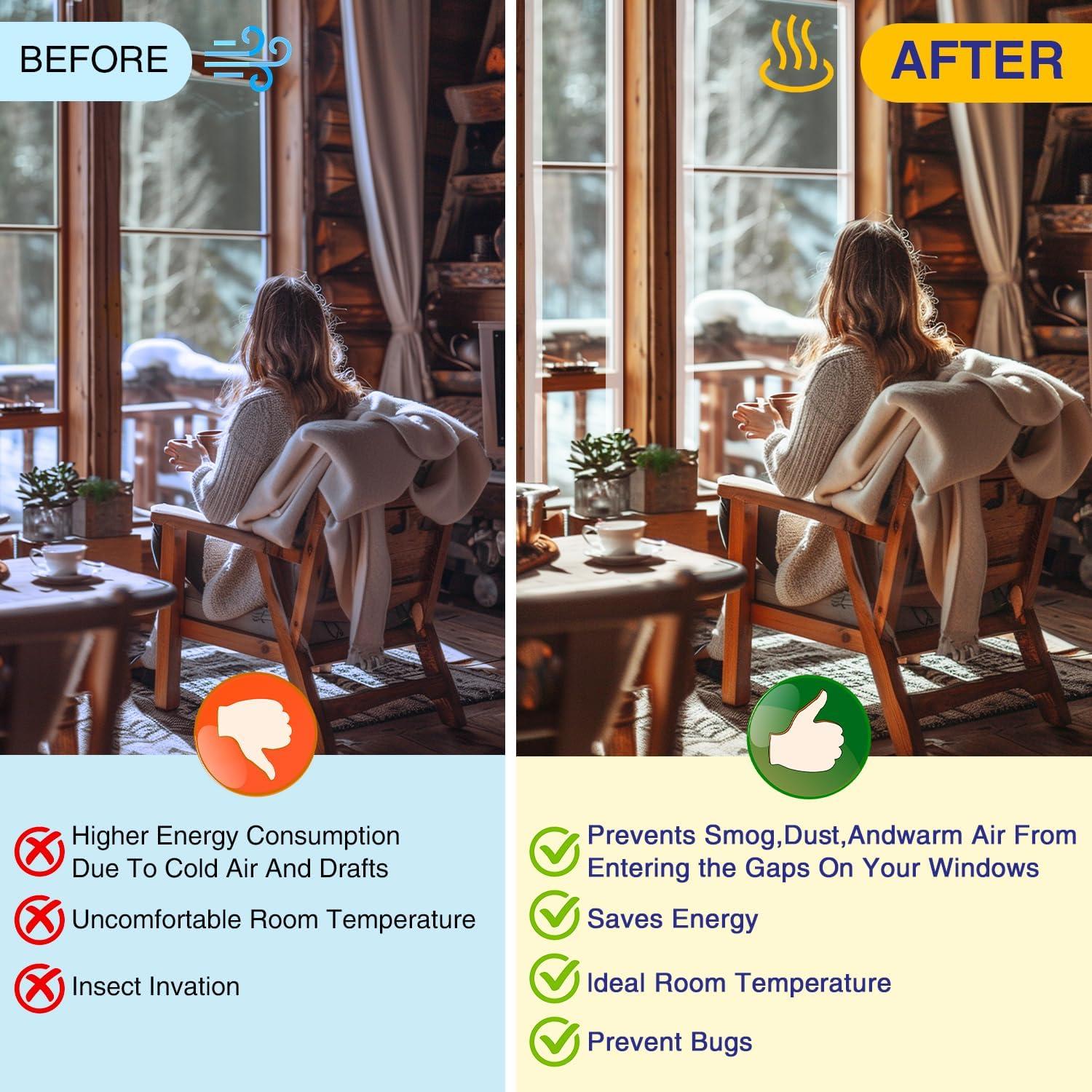 Sellador de Puerta AMORIX 2in x 2.99m Silicona Transparente