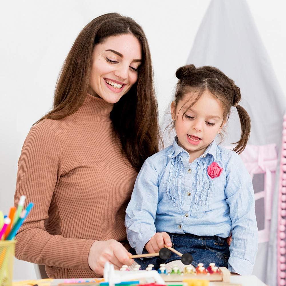 Mallets de Marimba YZNlife 2 Pares Hilo Duro y Caucho