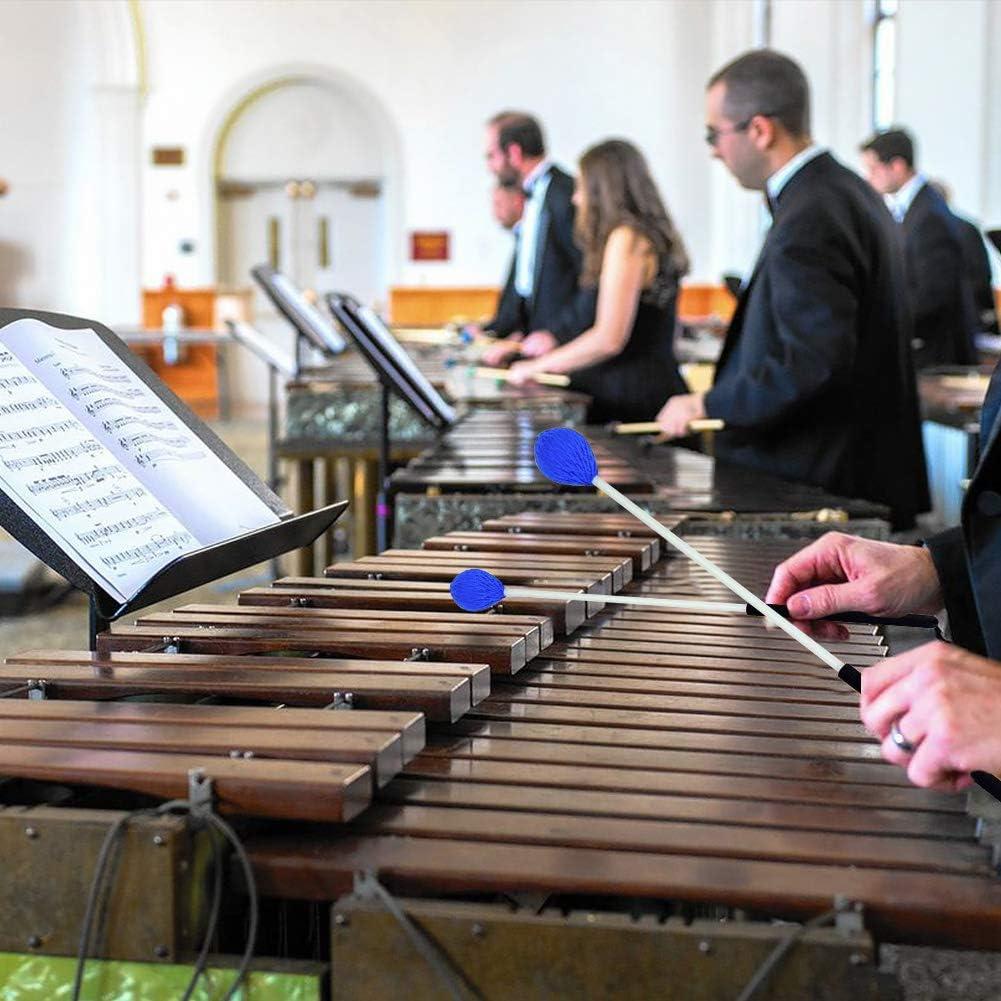 Mallets de Marimba YZNlife 2 Pares Hilo Duro y Caucho