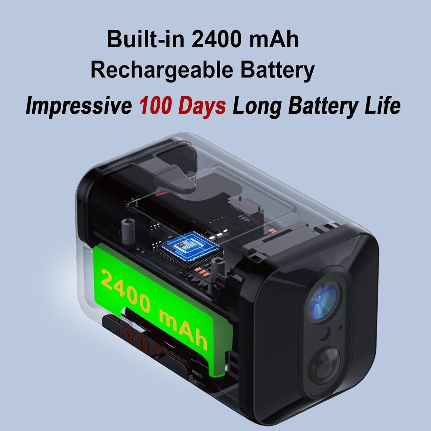 Cámara de Seguridad Inalámbrica WKX W-P3 IP66 con SD 64GB