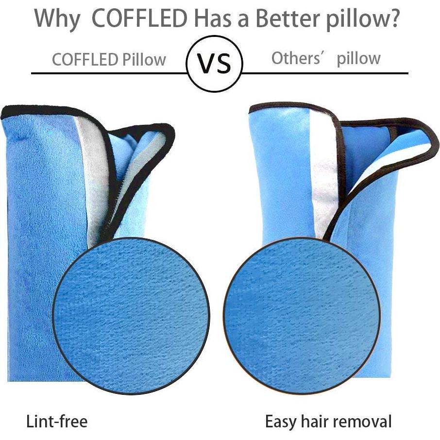 Almohada de Cinturón de Seguridad Azul para Niños 28x12cm