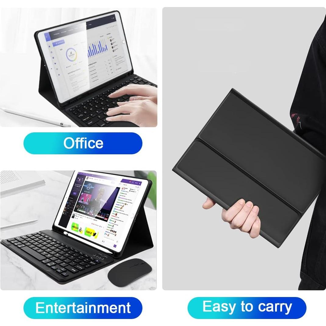 Funda de teclado LAMA para iPad 10.2 y 10.5 pulgadas