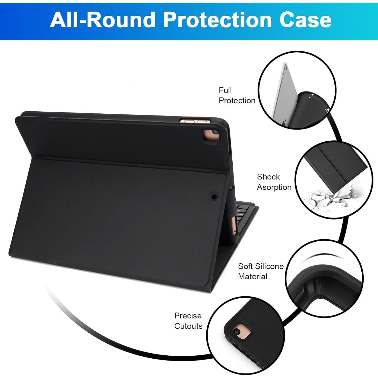 Funda de teclado LAMA para iPad 10.2 y 10.5 pulgadas