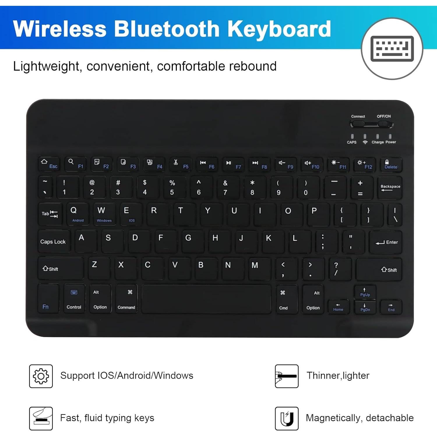 Funda de teclado LAMA para iPad 10.2 y 10.5 pulgadas