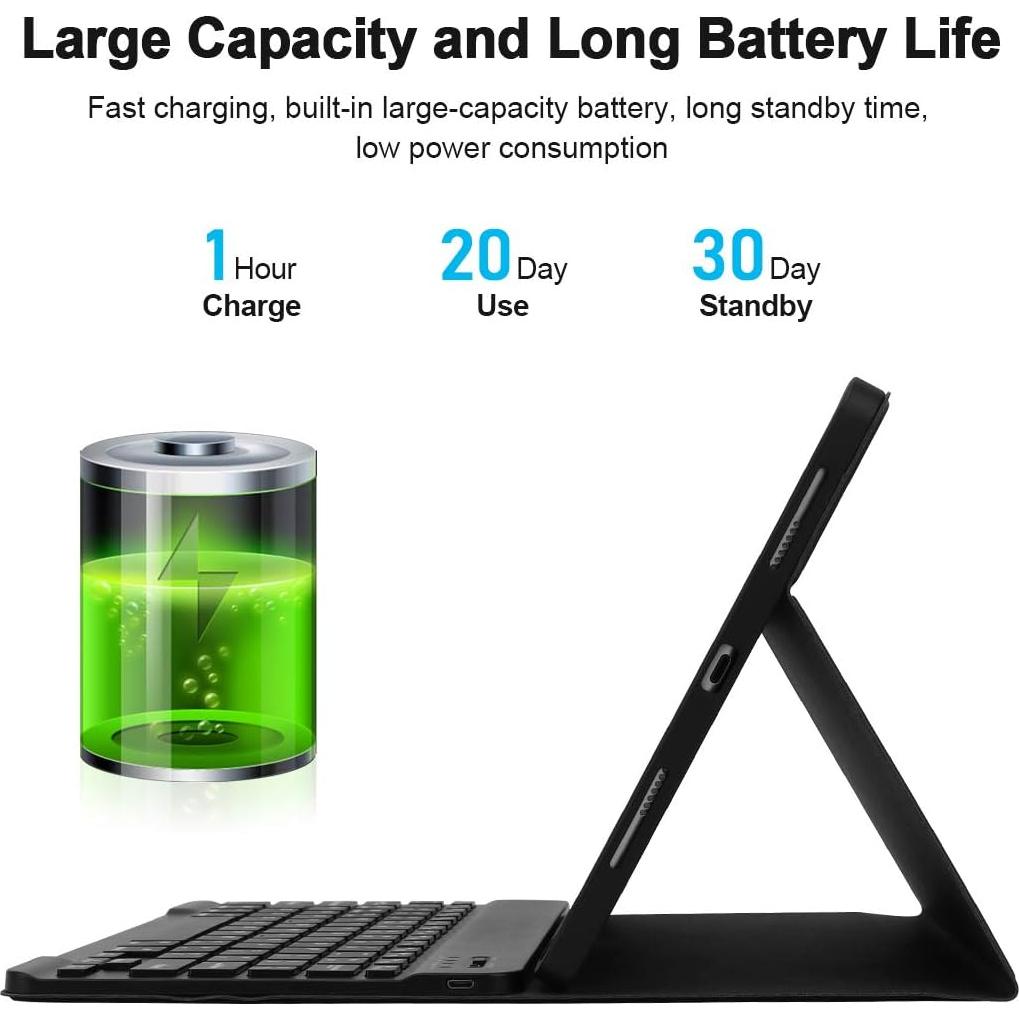 Funda de teclado LAMA para iPad 10.2 y 10.5 pulgadas