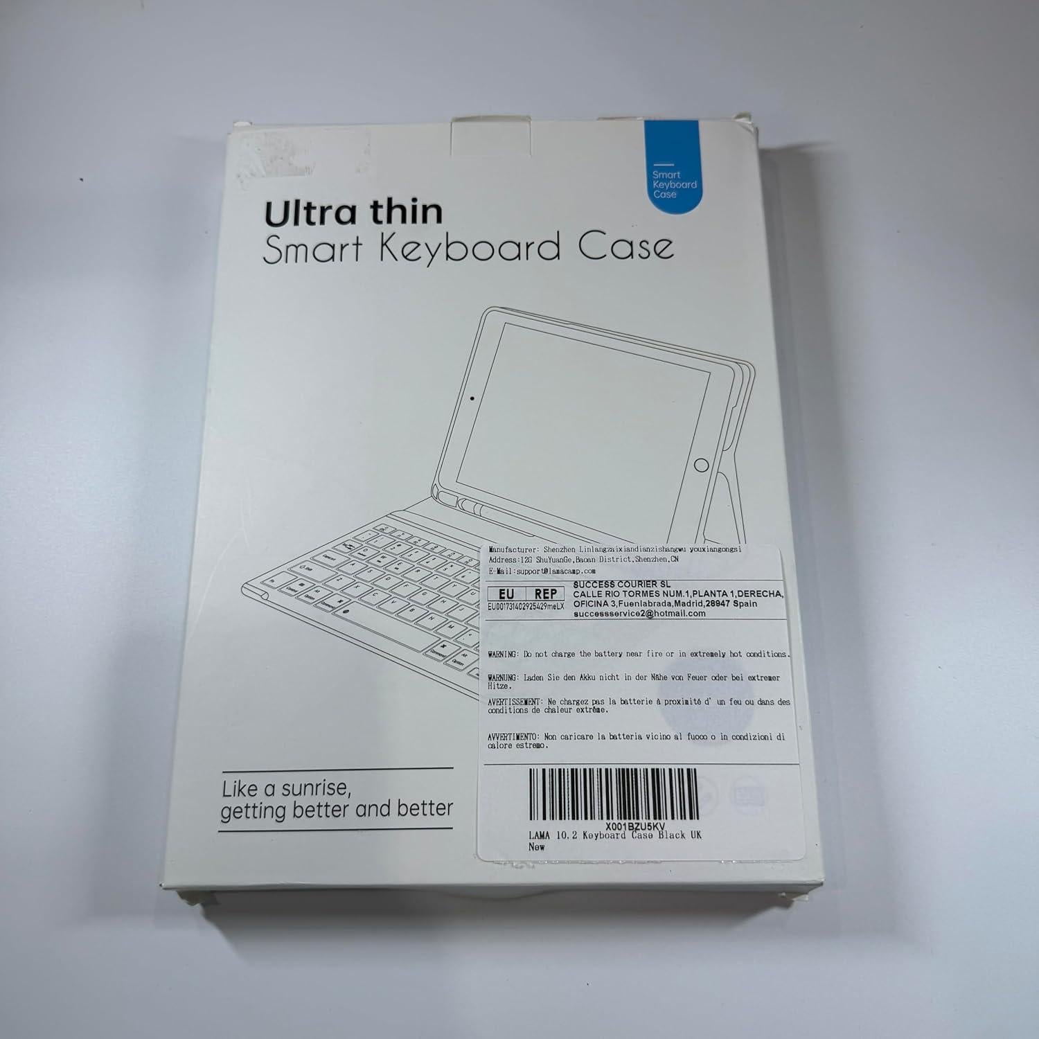 Funda de teclado LAMA para iPad 10.2 y 10.5 pulgadas