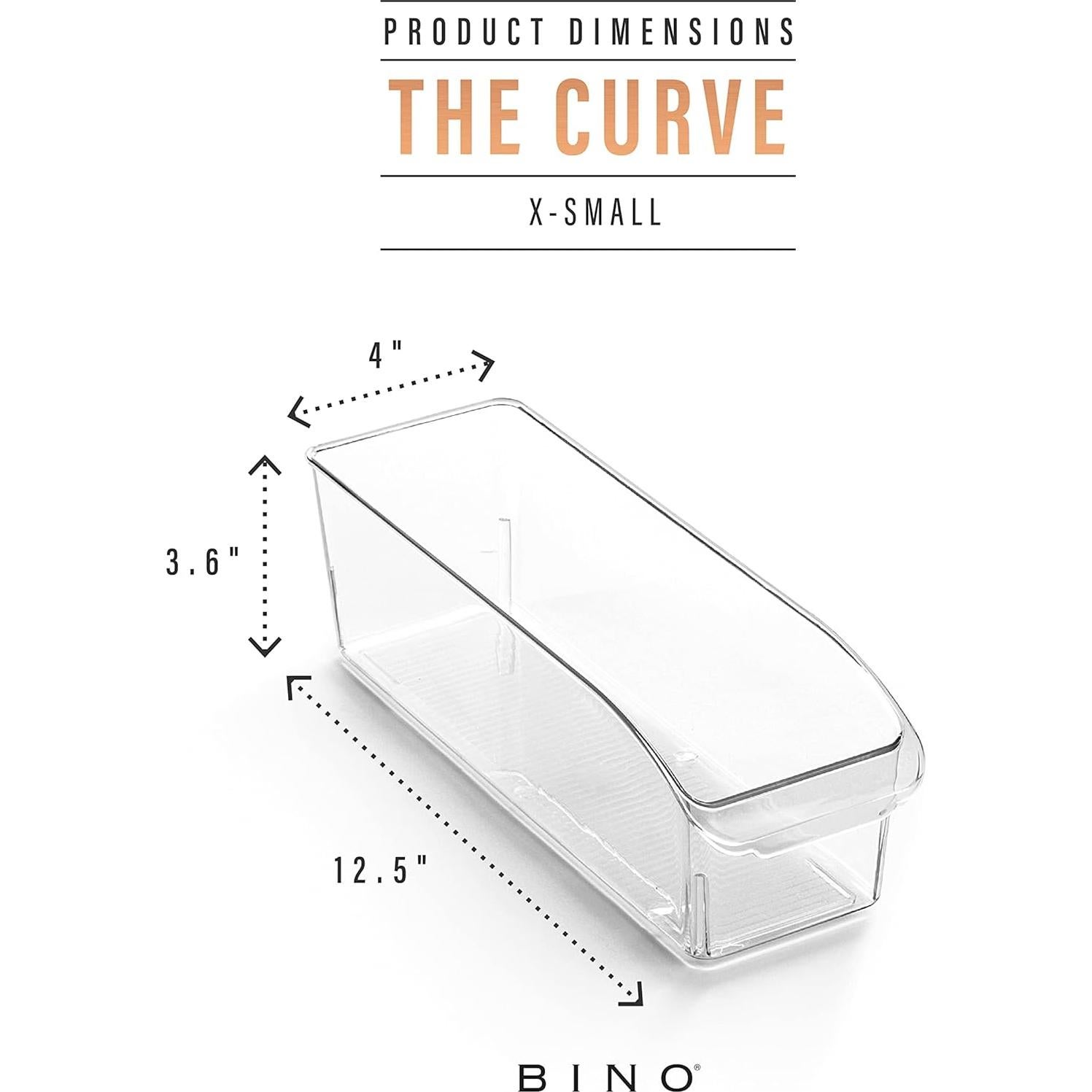 Contenedor de Almacenamiento BINO 12L Transparente X-Pequeño