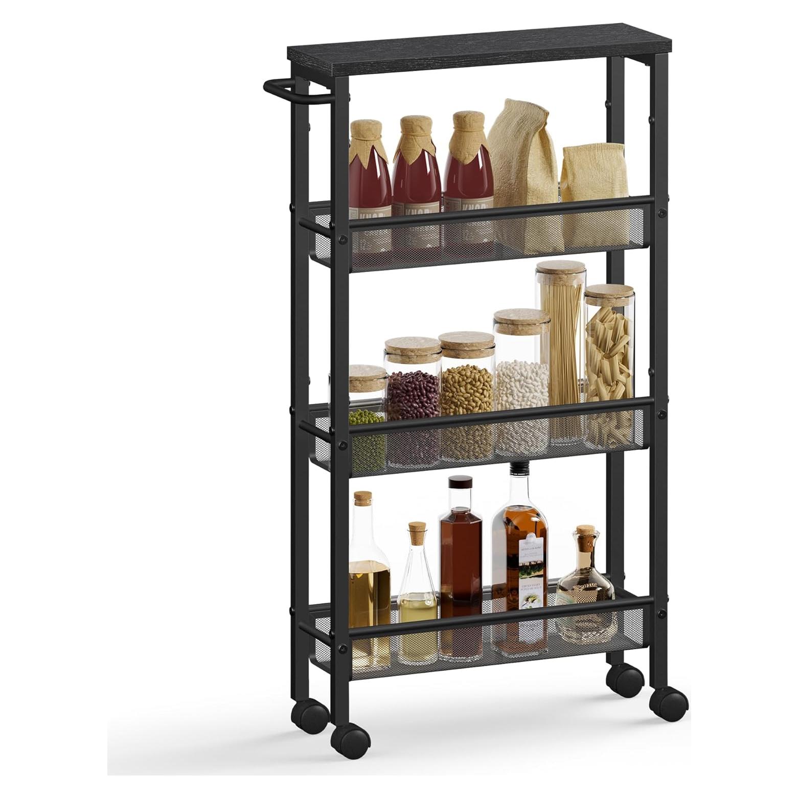 Carro Rodante Delgado VASAGLE 4 Niveles 13 cm Profundidad